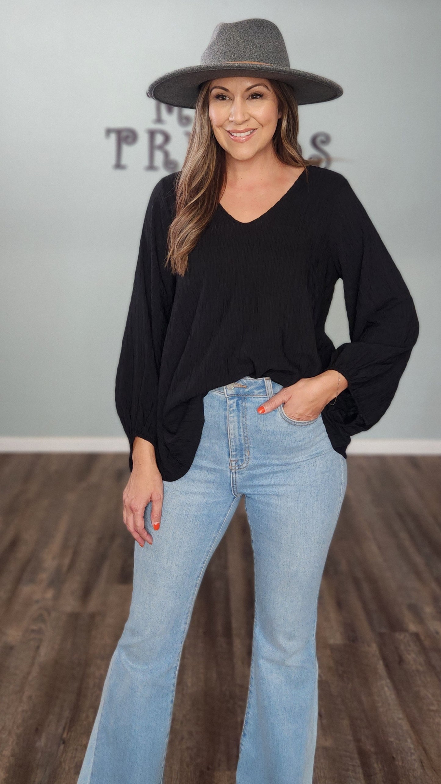 Perfect For Day Or Night Top-Black
