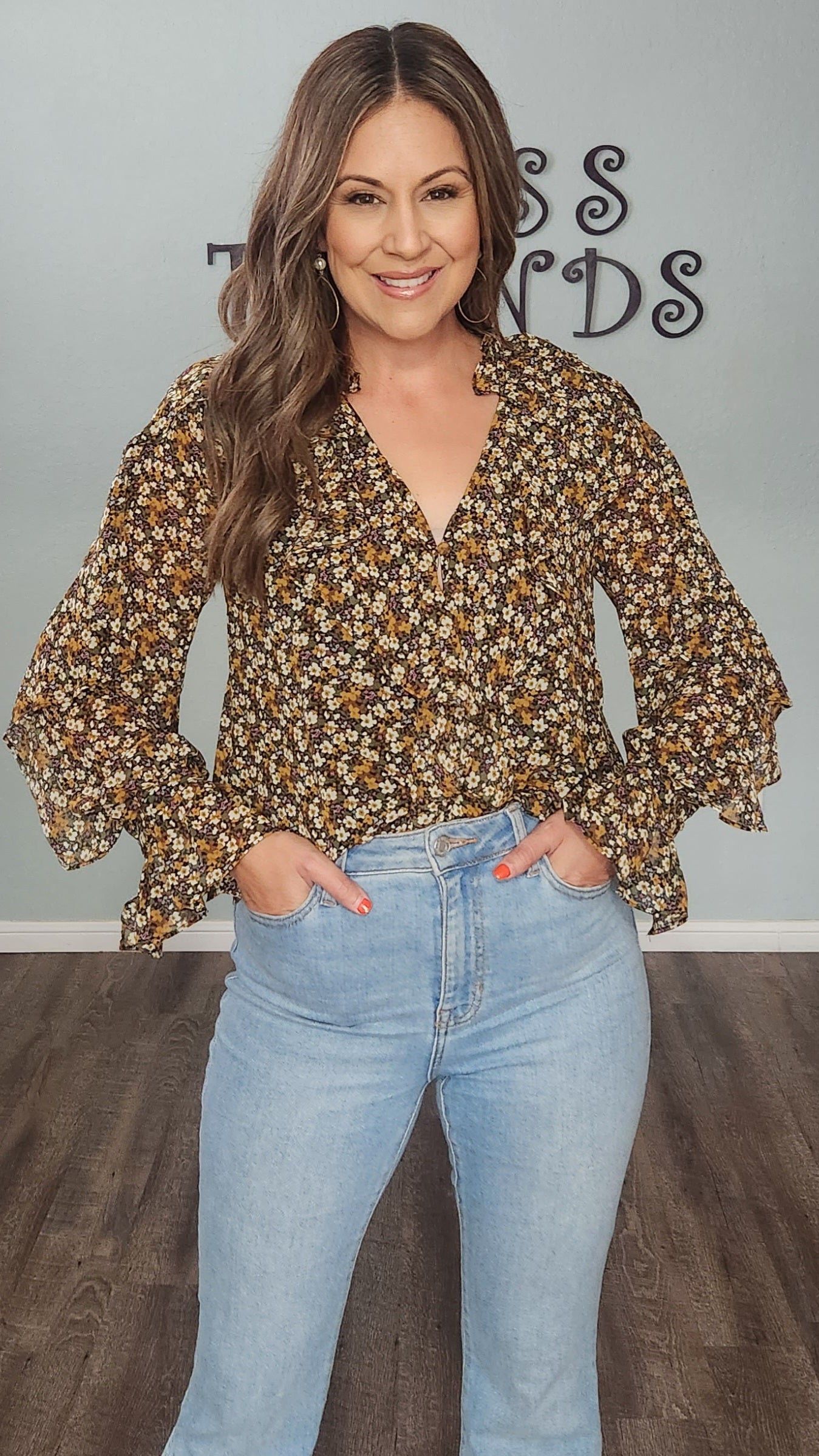 All Things Gorgeous Top-Floral/ Multi-color