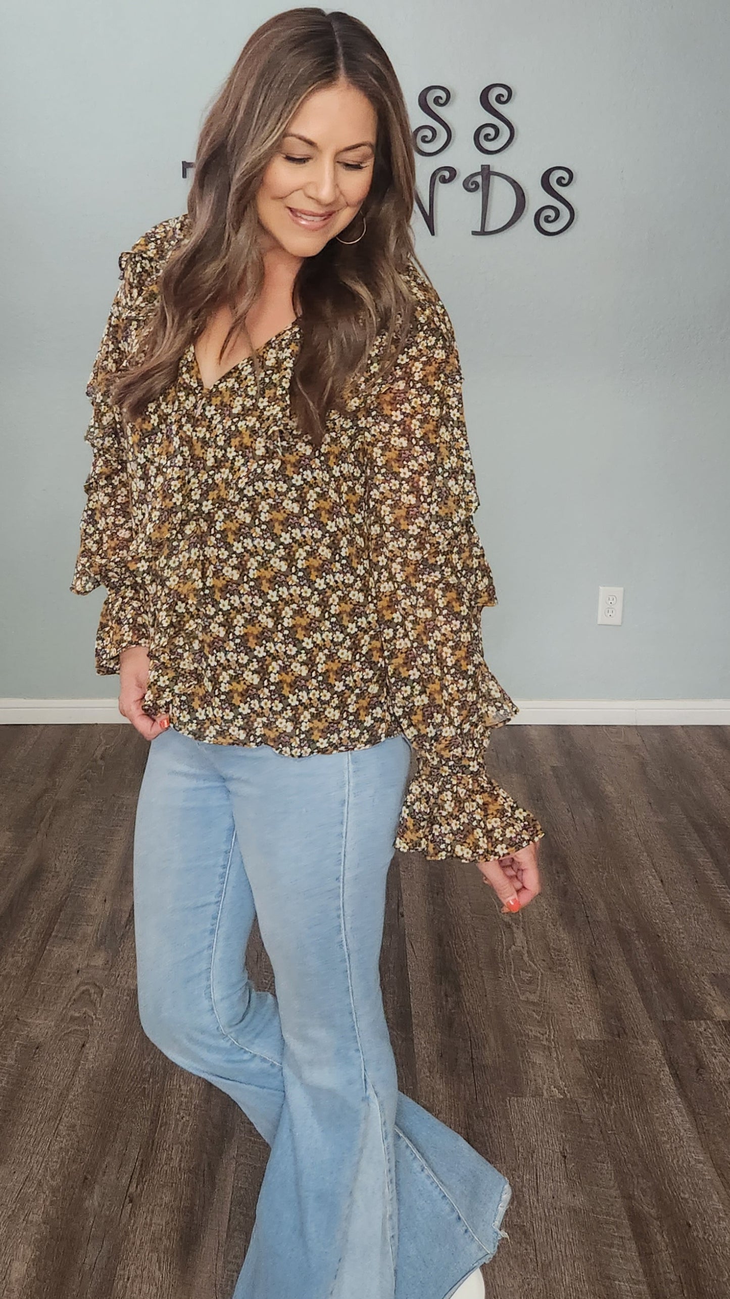 All Things Gorgeous Top-Floral/ Multi-color
