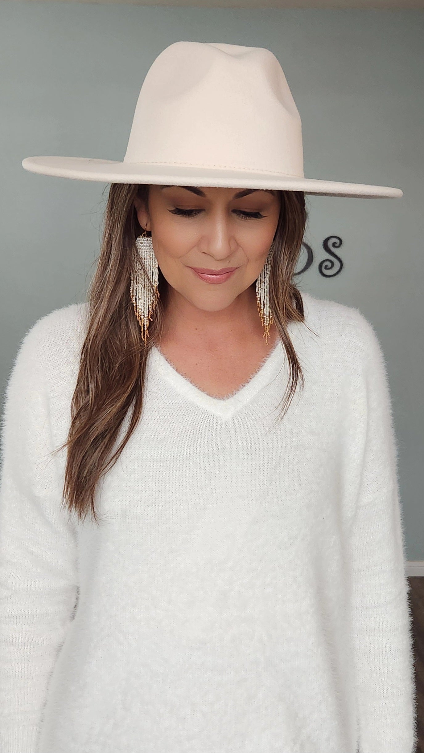 Simple and Chic Fedora Hat-Ivory
