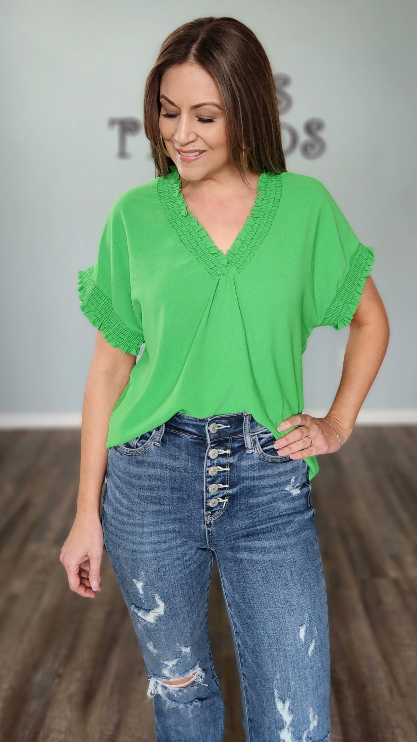 Fun For Any Occasion Top-Kelly Green