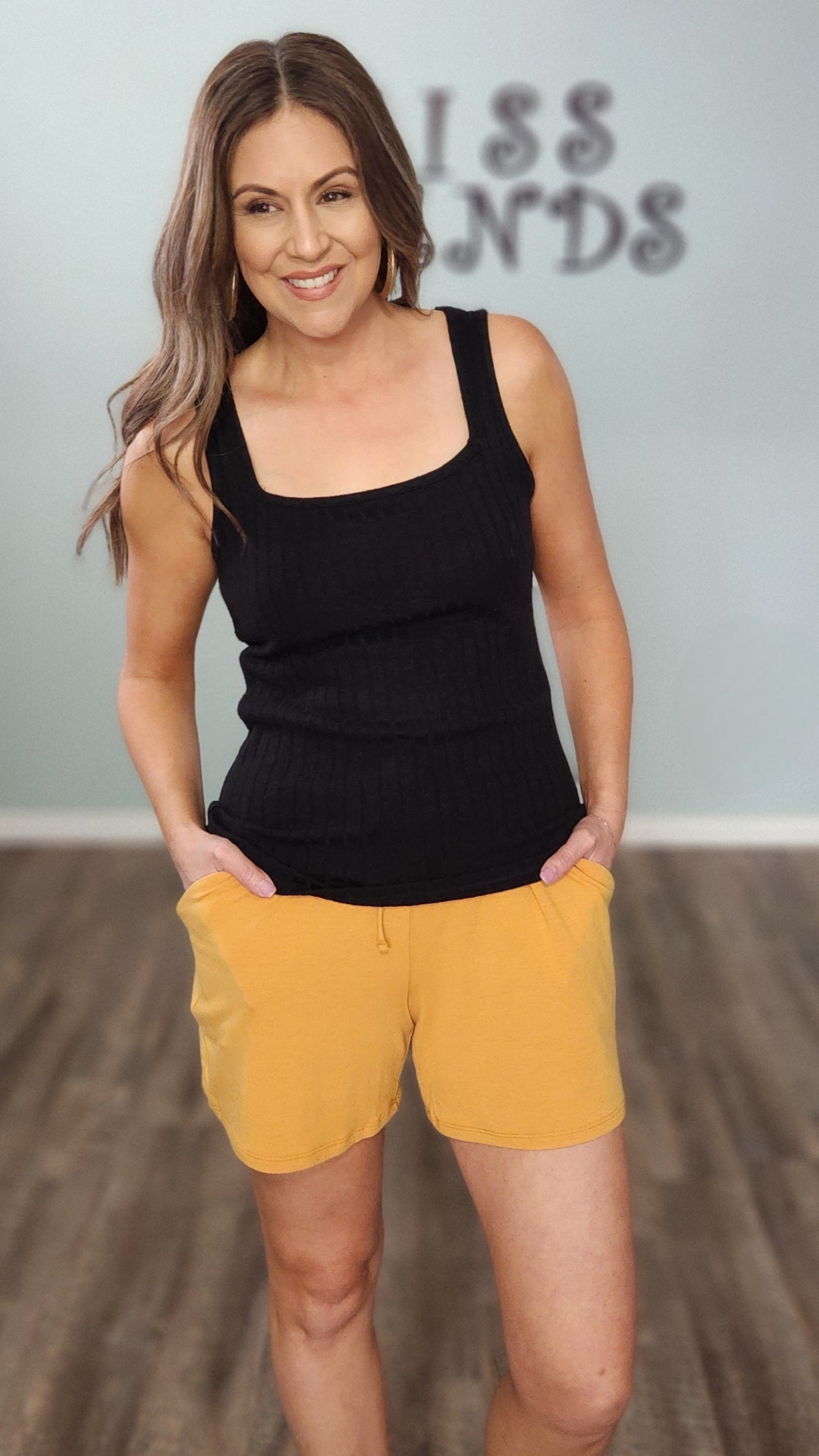 Style and Ease Shorts- Golden Mustard
