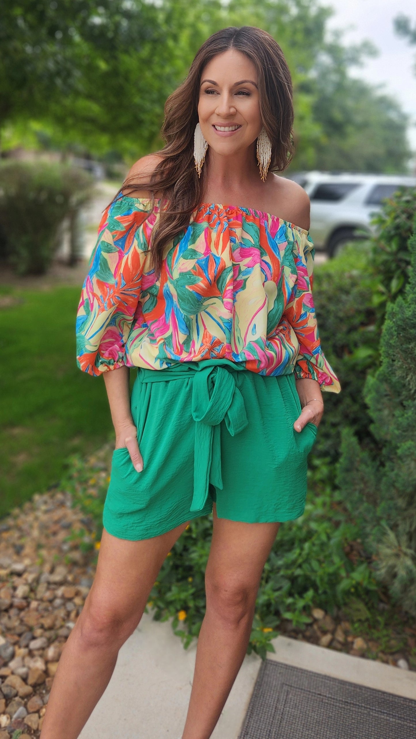 Tropical Perfection Top-Multi-color