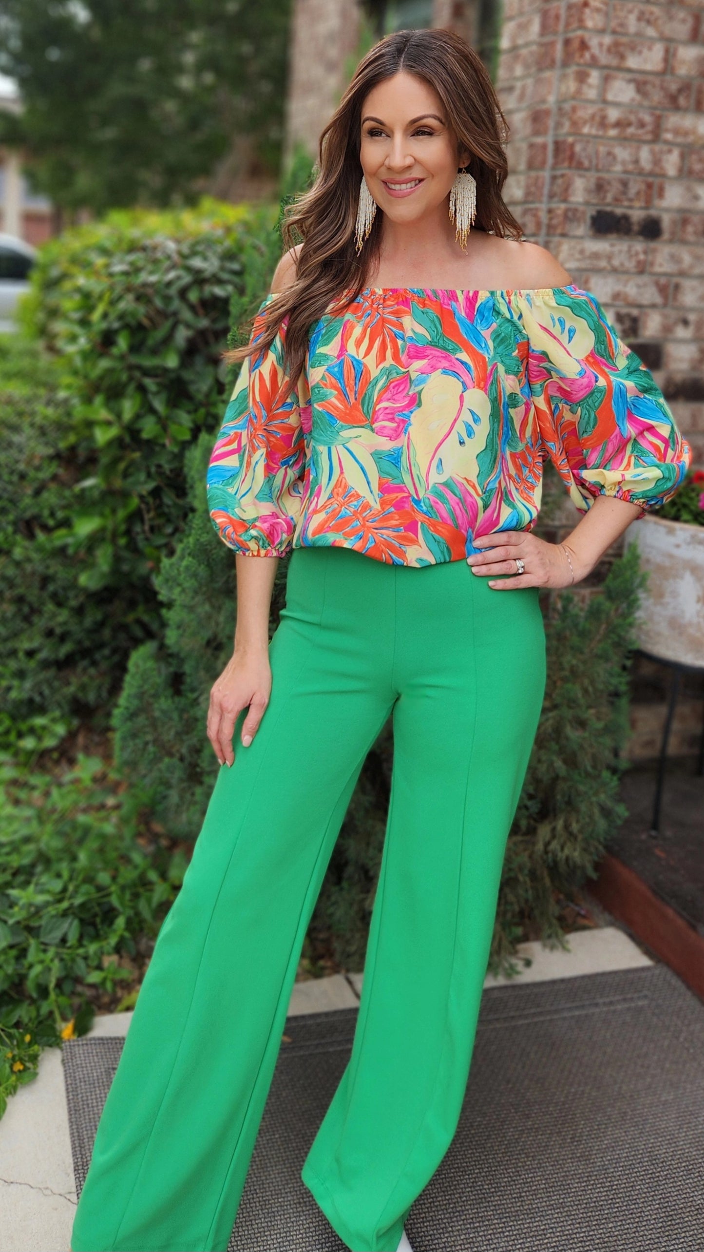 Tropical Perfection Top-Multi-color