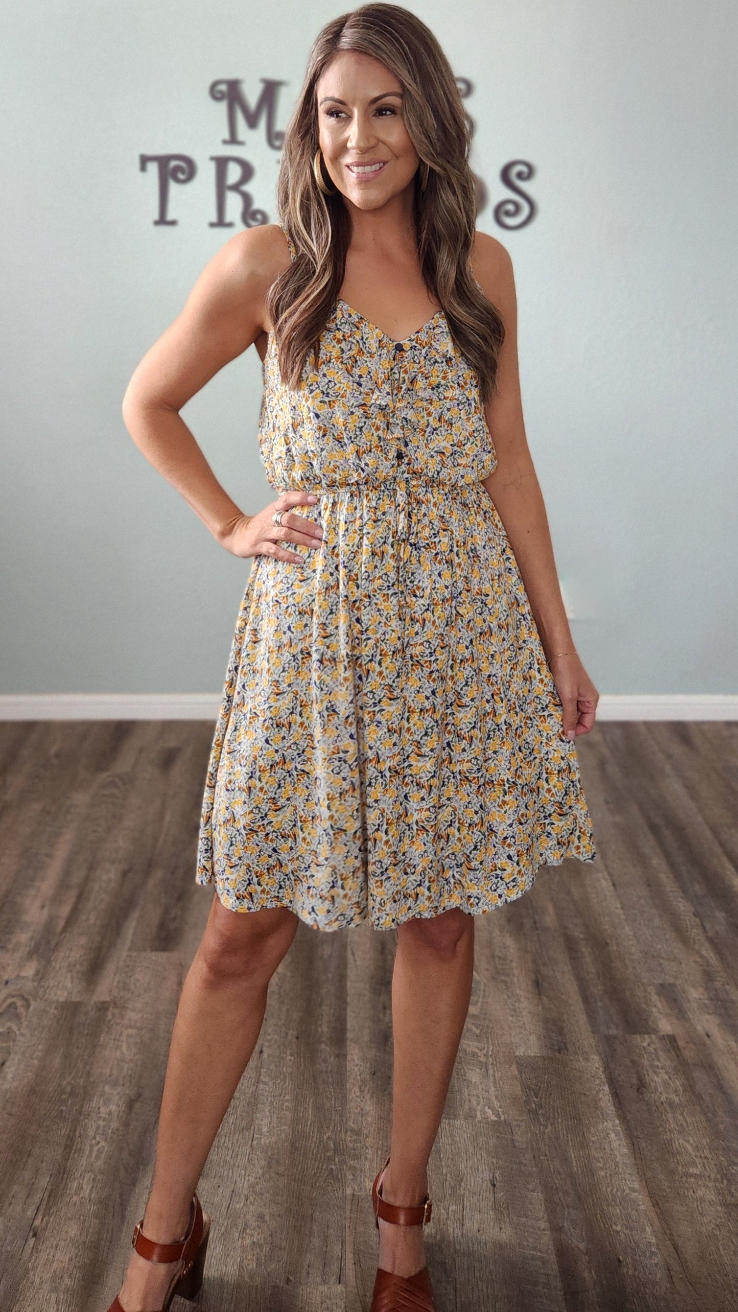 Fun and Fabulous Dress-Floral/ Multi-color