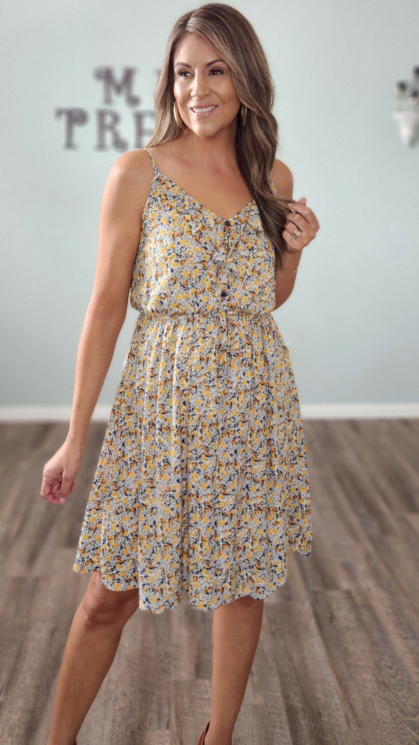 Fun and Fabulous Dress-Floral/ Multi-color