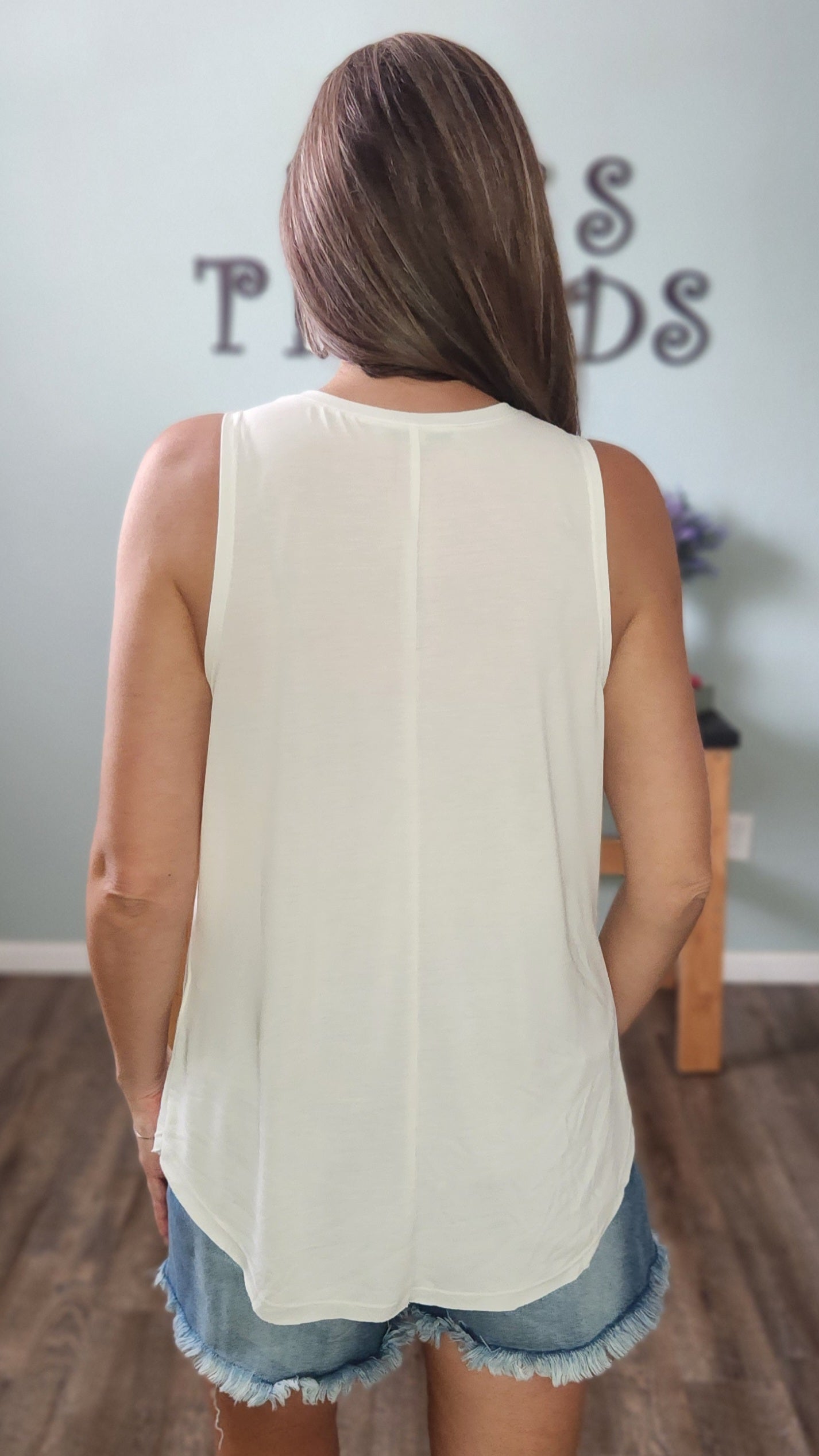 Ditch The Sleeves Tank-White