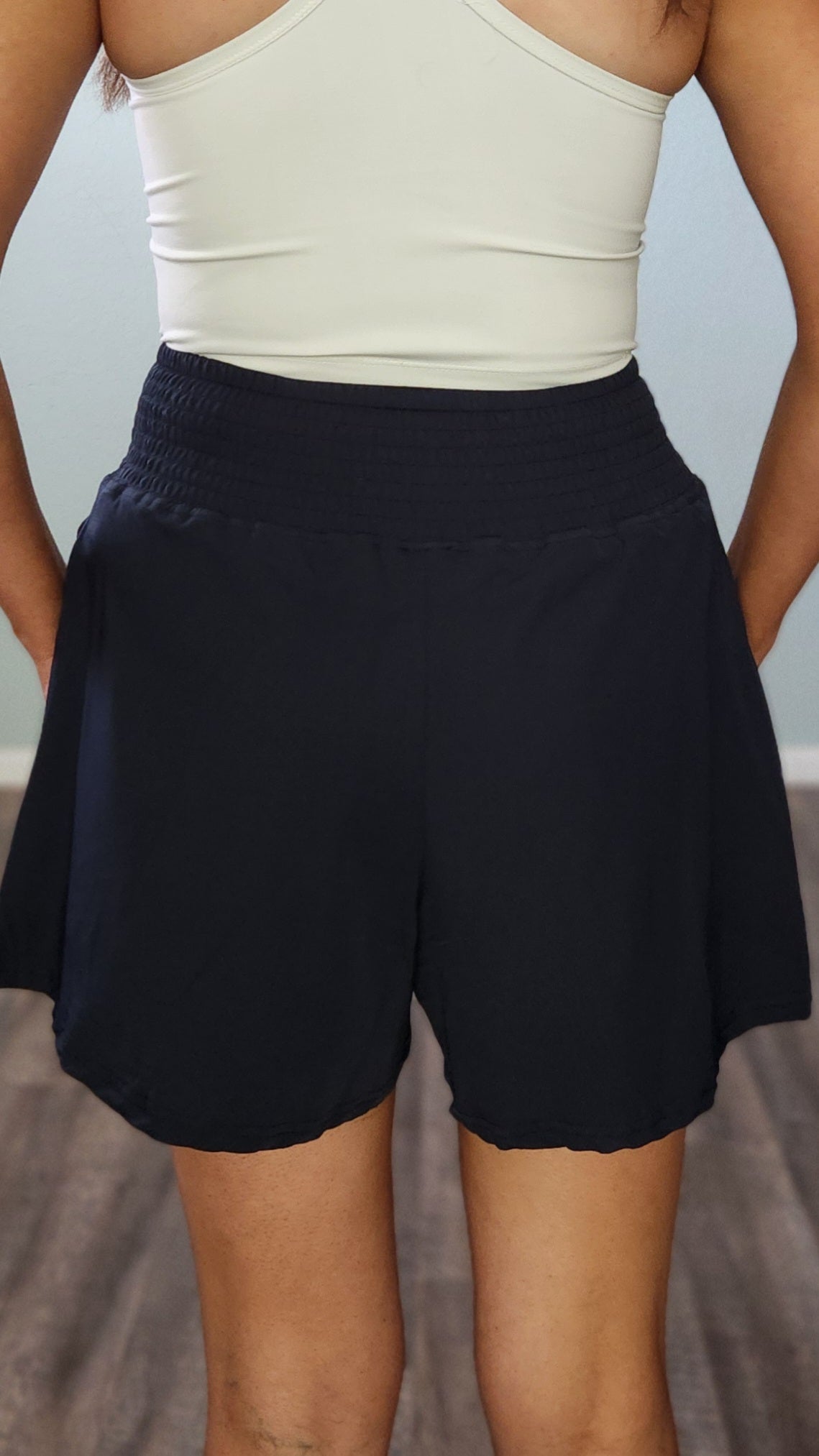 Freedom & Flair Flowease Shorts-Navy