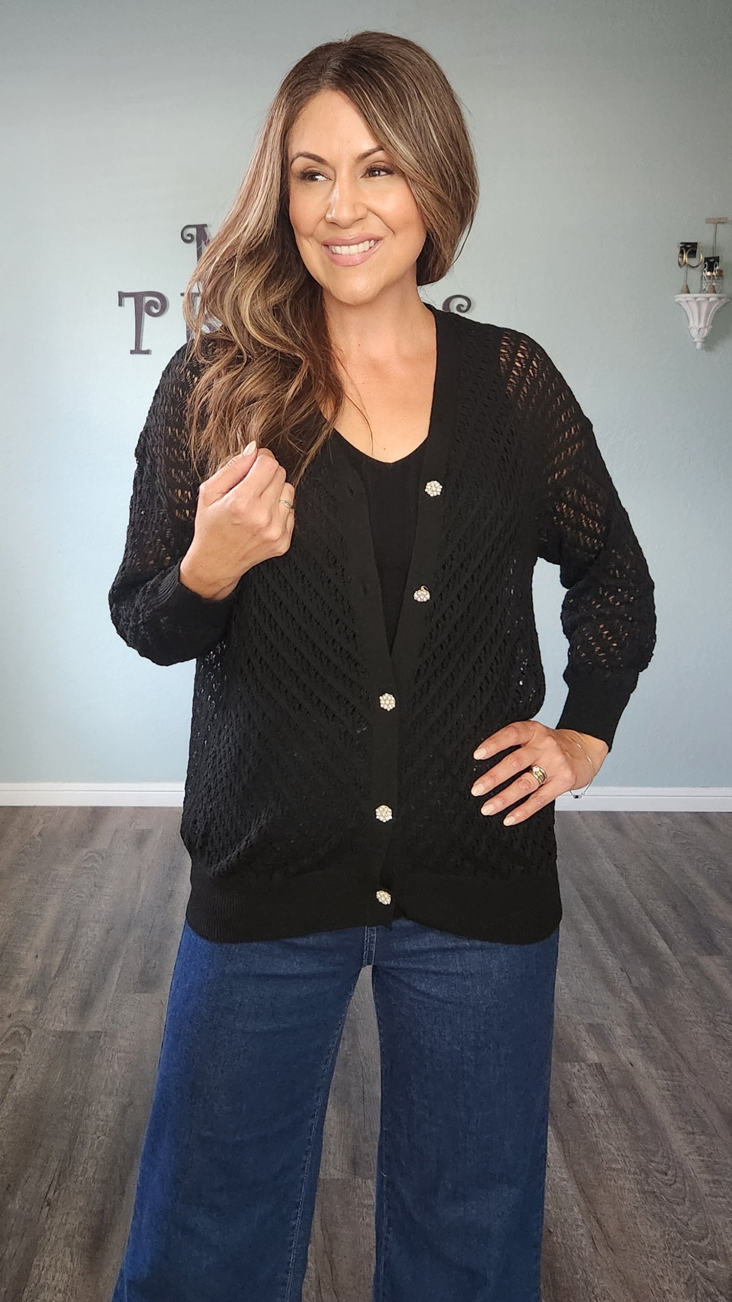 Unique & Versatile Cardigan-Black