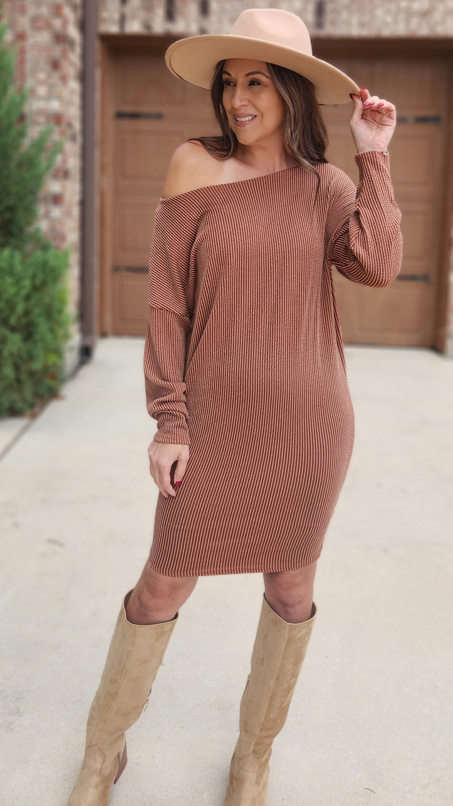 Little Bit Of Everything Dress- Terracotta