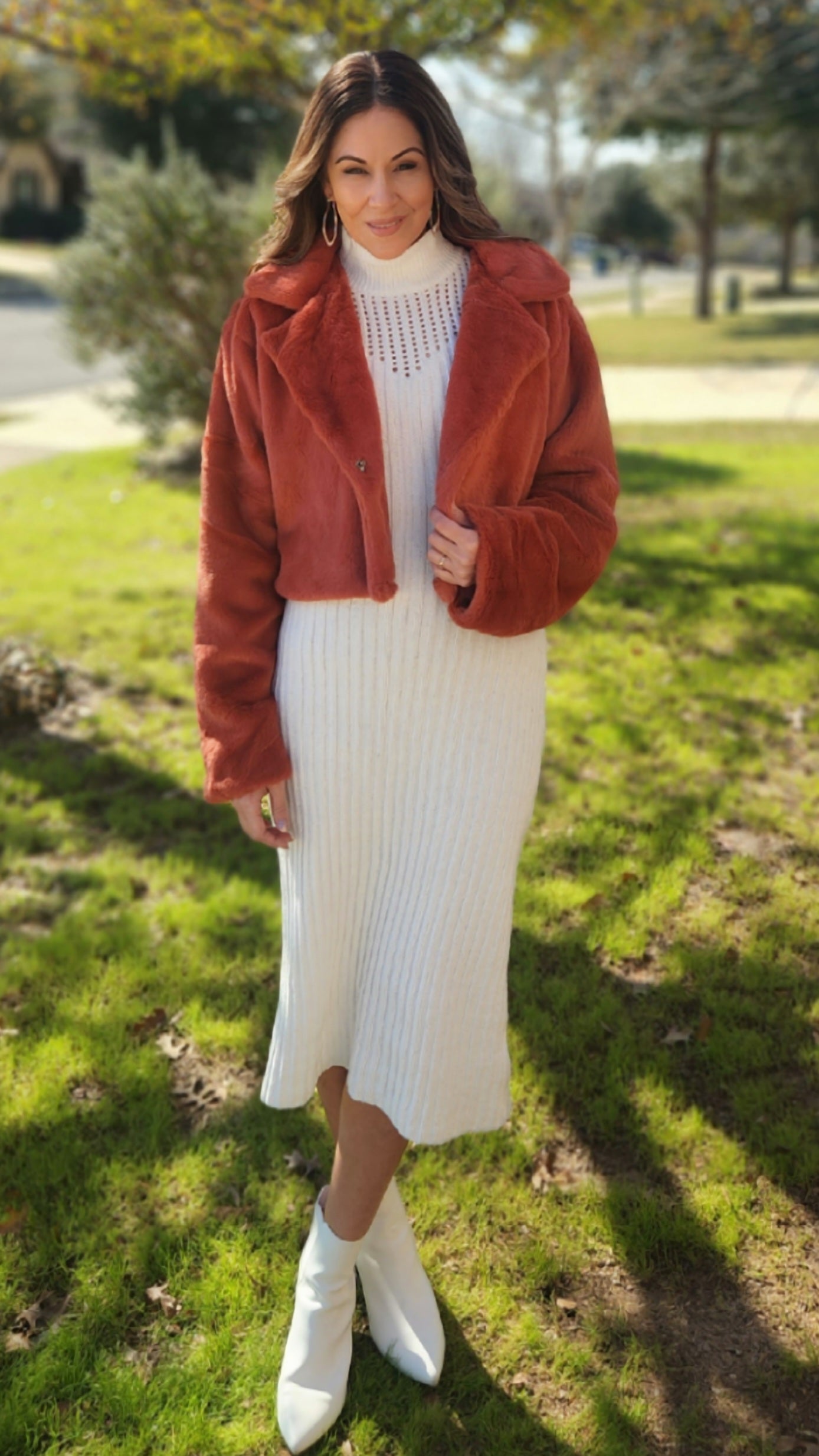 Next Level Sweater Dress-Ivory