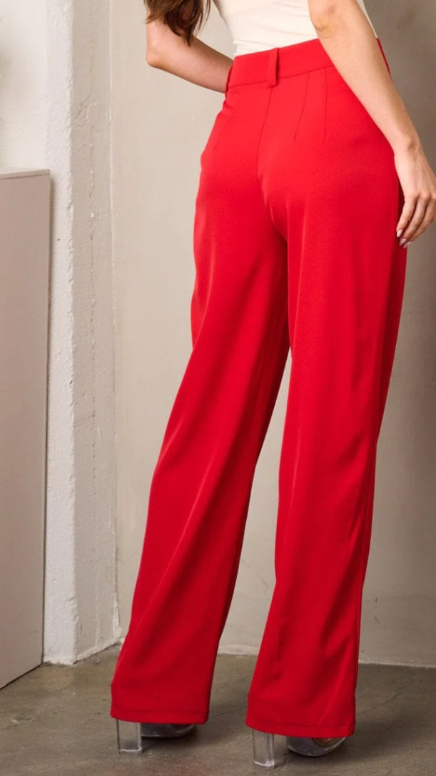 Fire Up Your Style Pants-Red