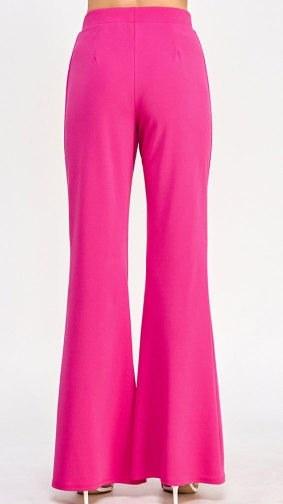 Rock Your Outfit Flare Pants-Fuchsia