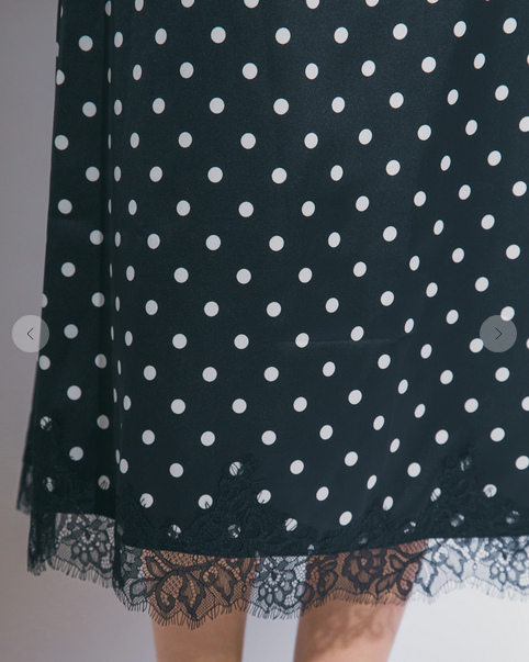 Polished & Pretty Polka Dot Skirt- Black/White