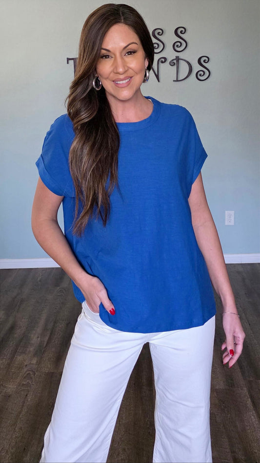 Closet Staple Tee-Blue