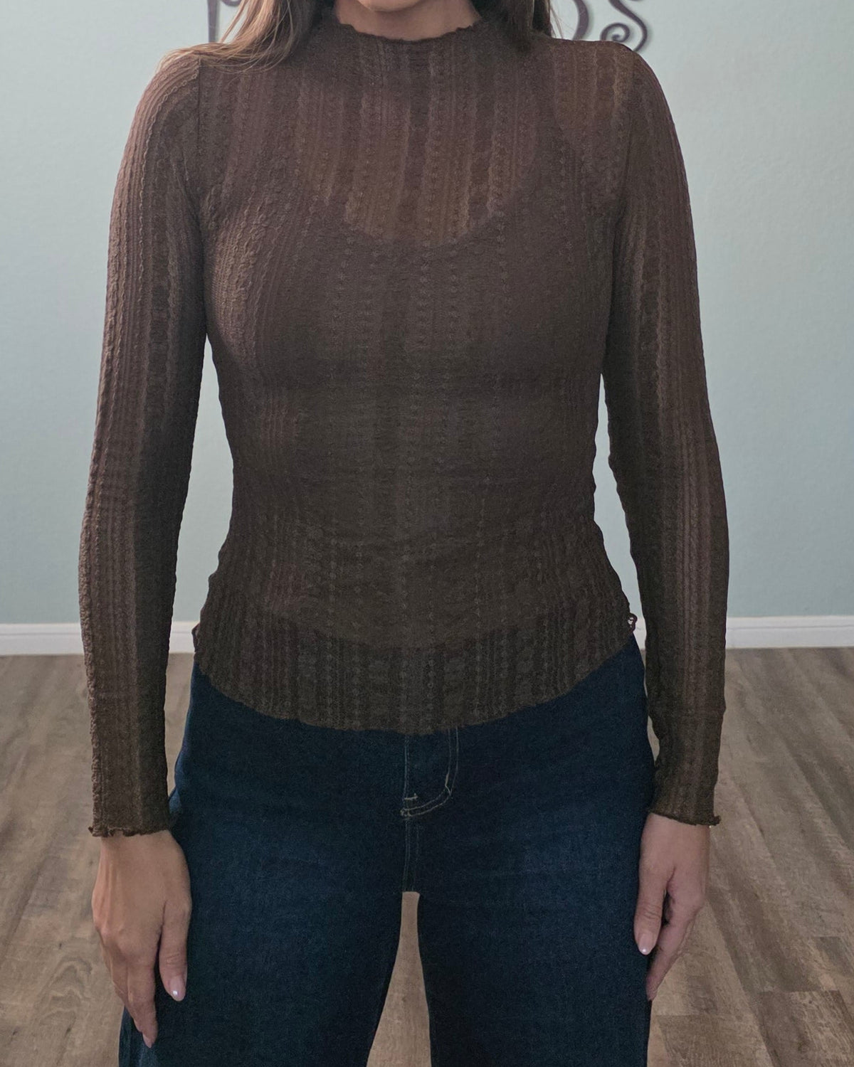 Lovely Layers Lace Top | Brown