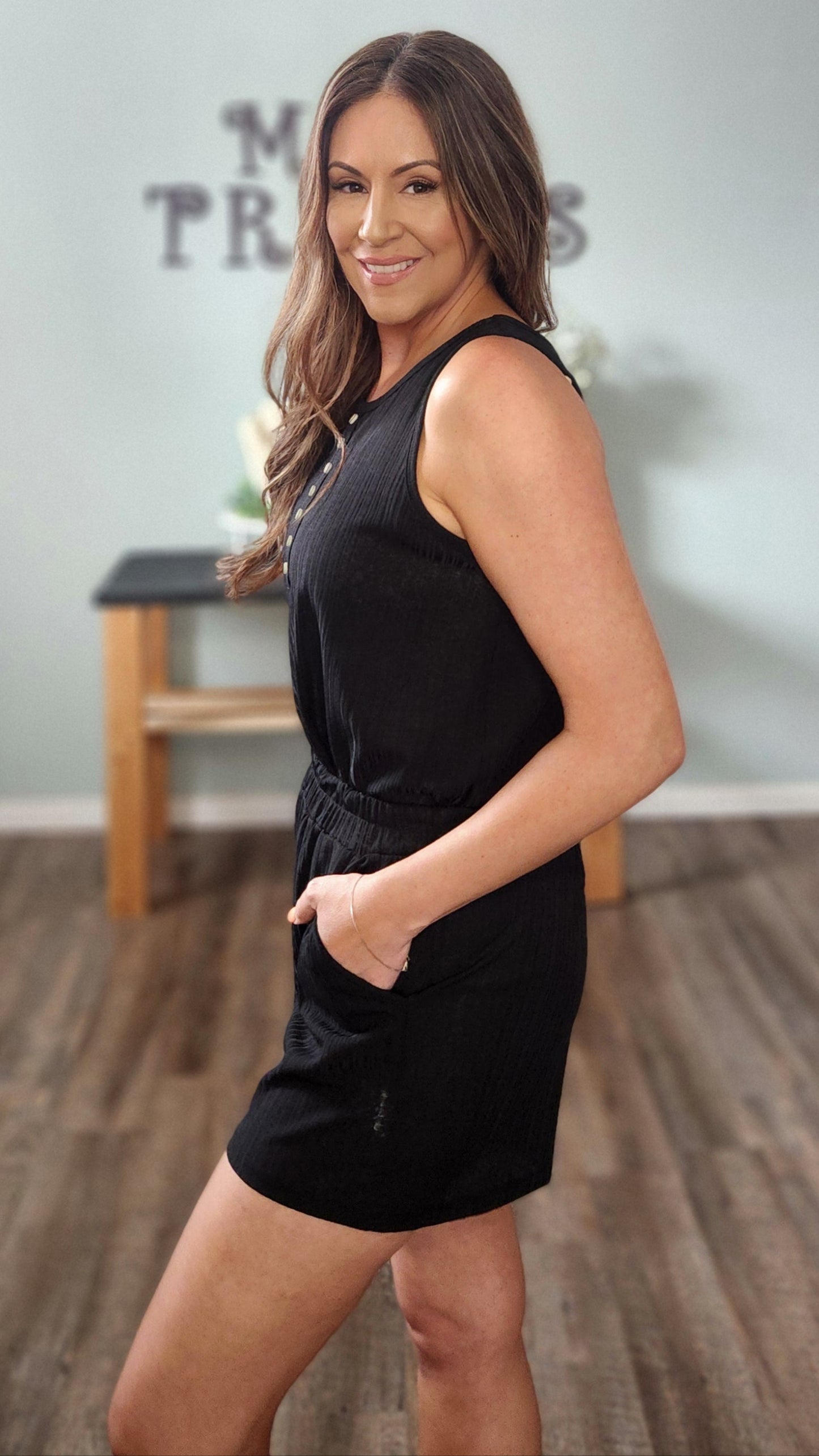 The Breezy Bliss Lounge Set-Black
