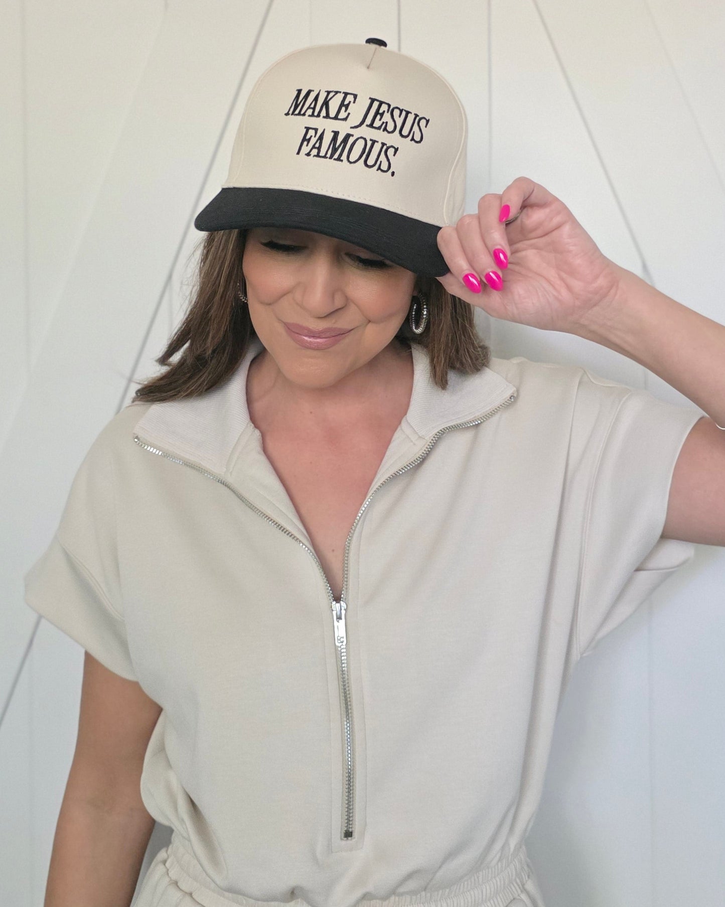 Make Jesus Famous Two-Tone Cap