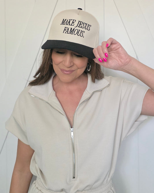 Make Jesus Famous Two-Tone Cap