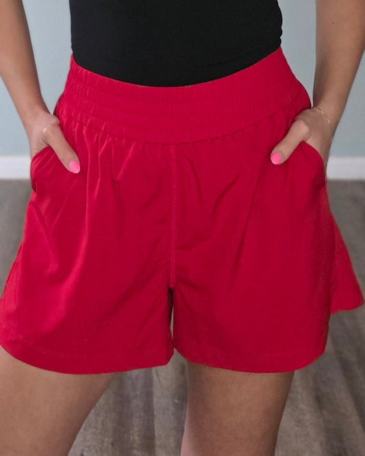 Sunny Days Shorts- Red