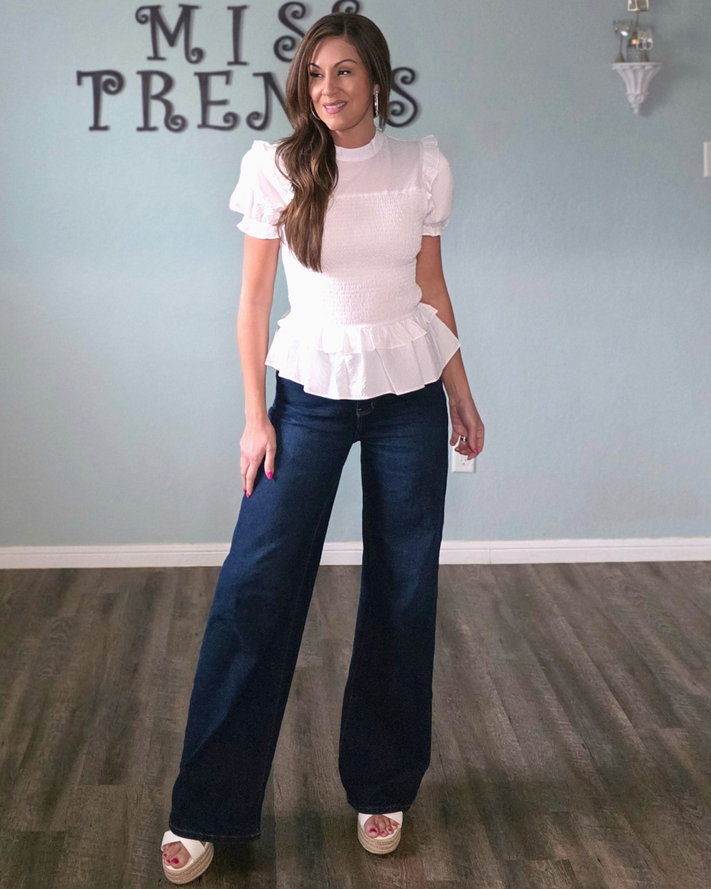 The Darling Details Top- White