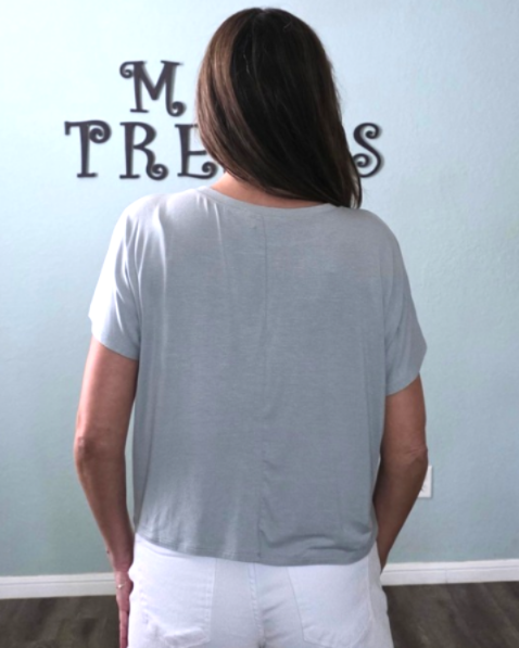 Everyday Ease Tee- Silver