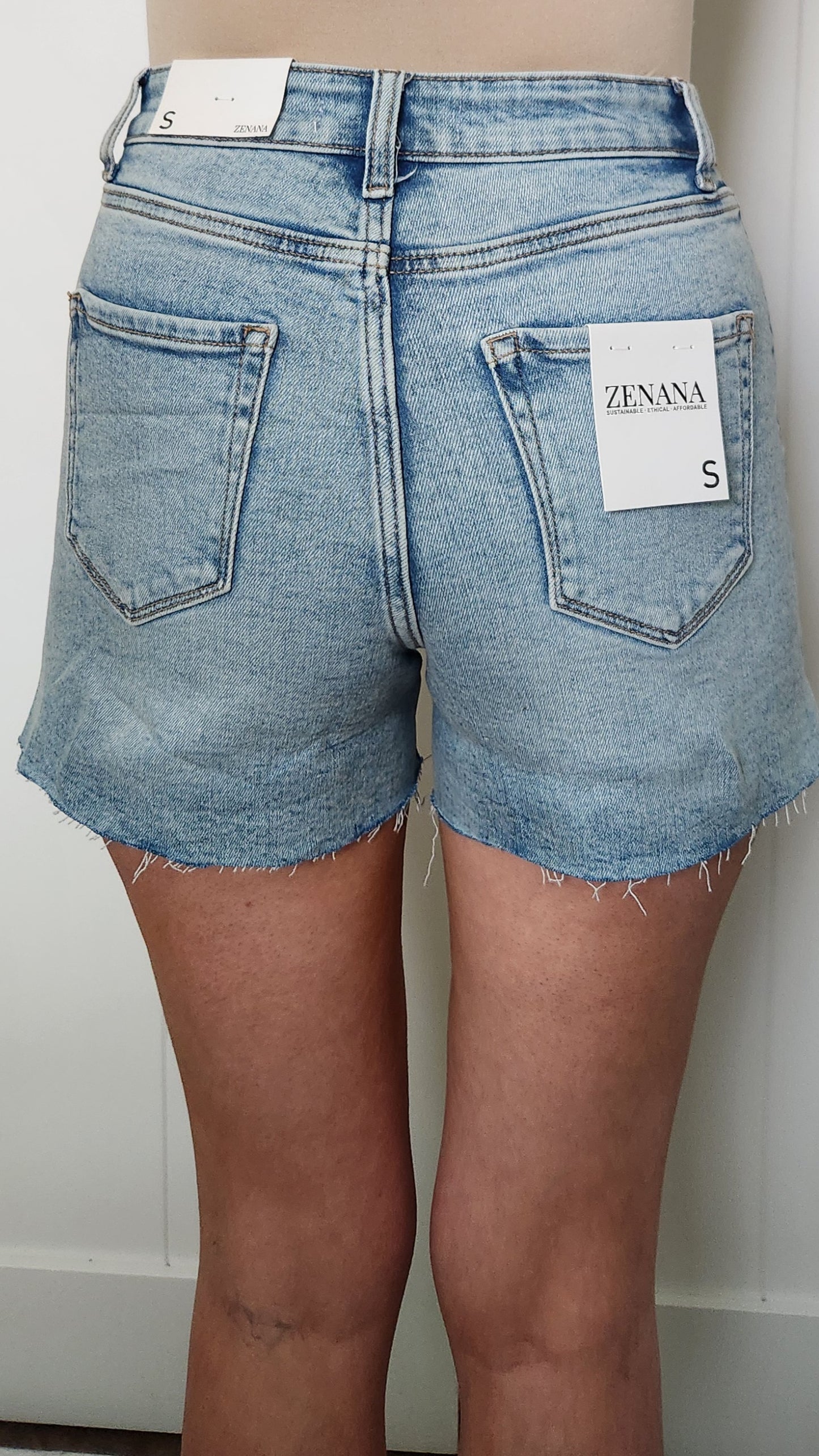 Summer Vibe Shorts-Medium Wash
