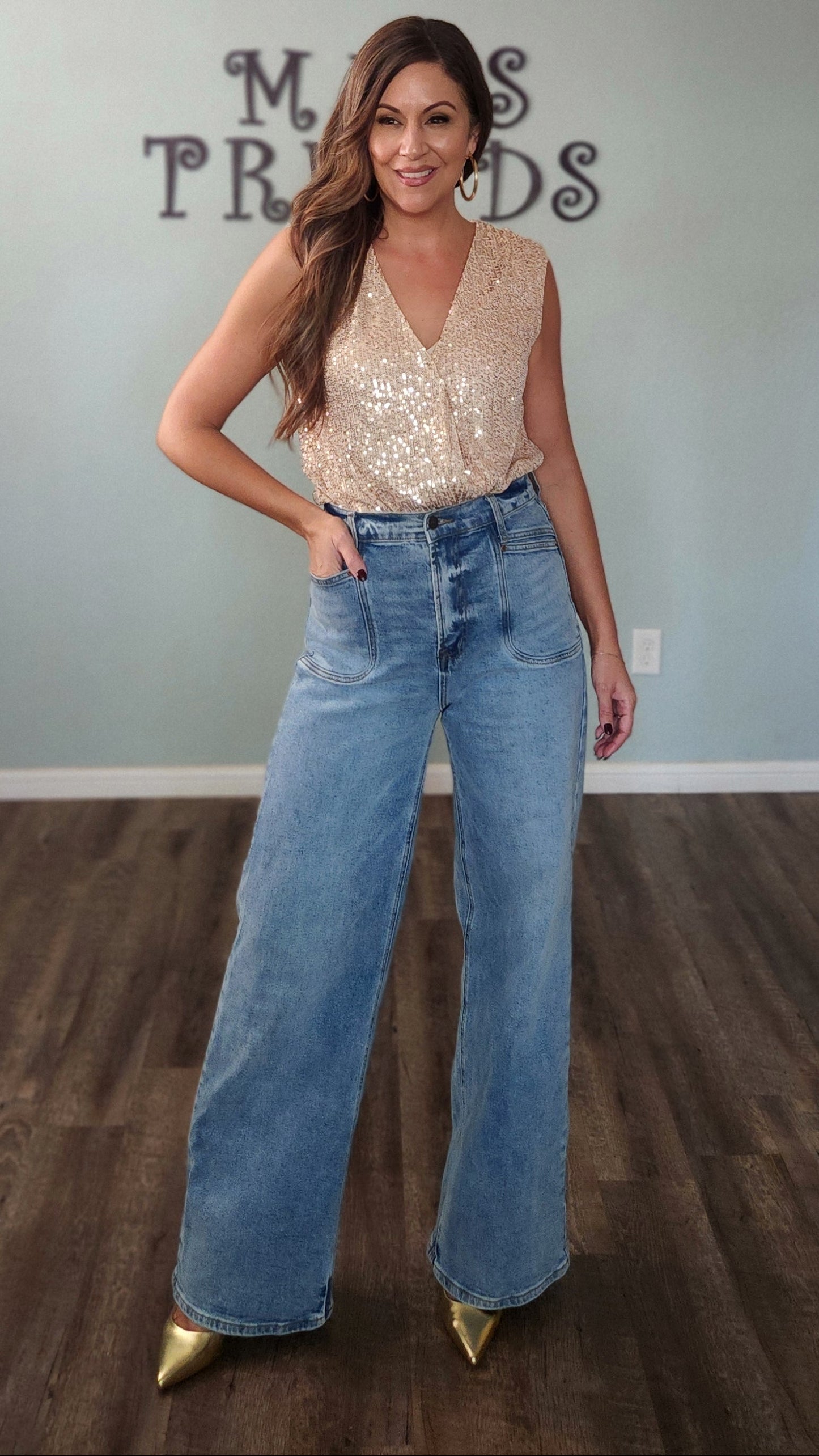 Champagne Sparkle Bodysuit