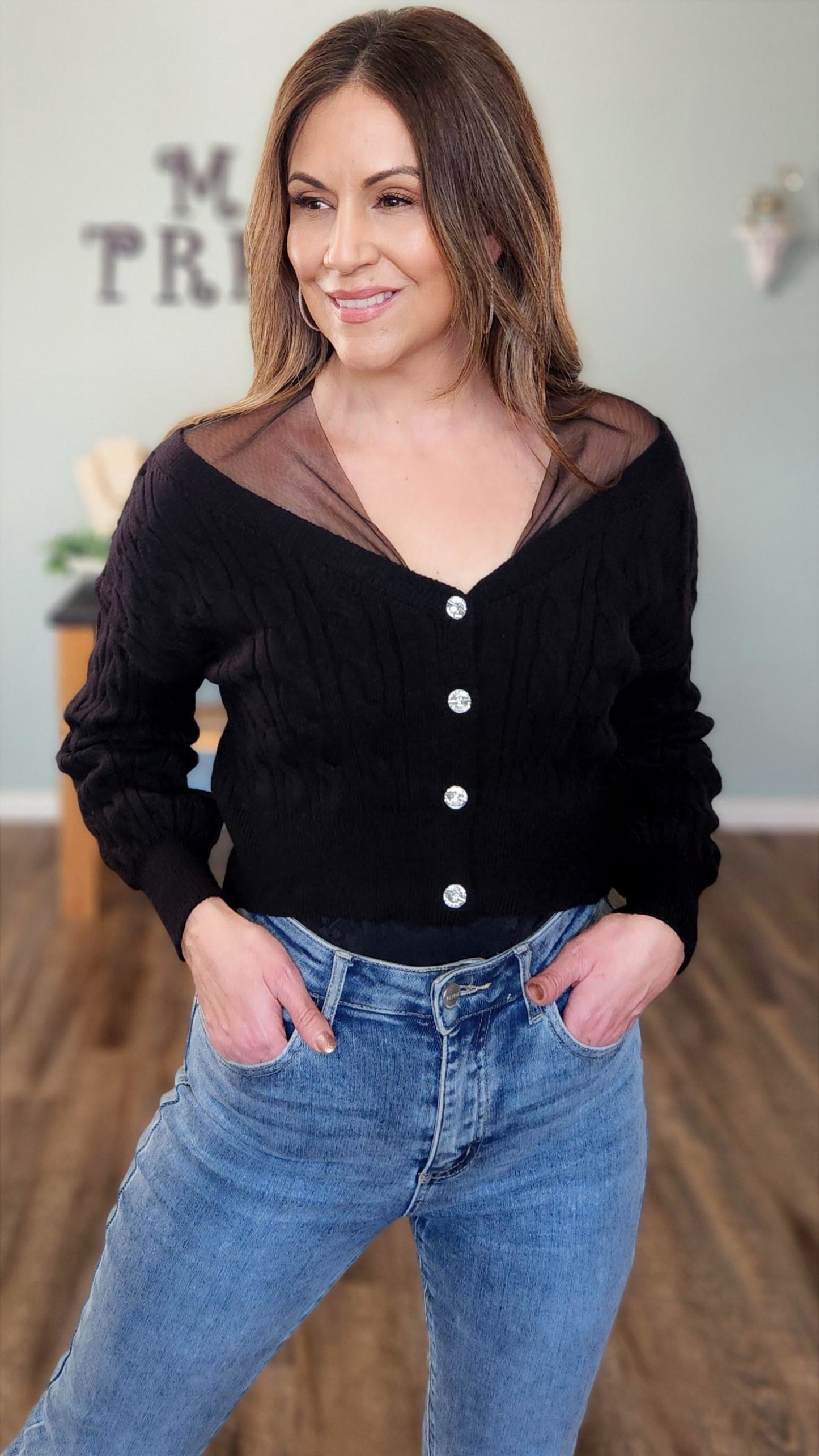 Pure Elegance Sweater/ Cardigan