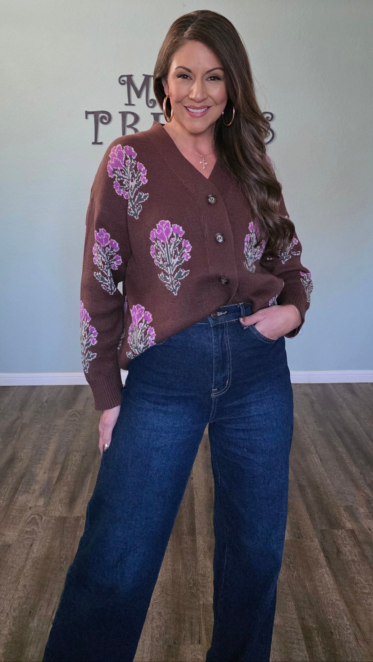 Feel Good Knit Cardigan-Chocolate Brown