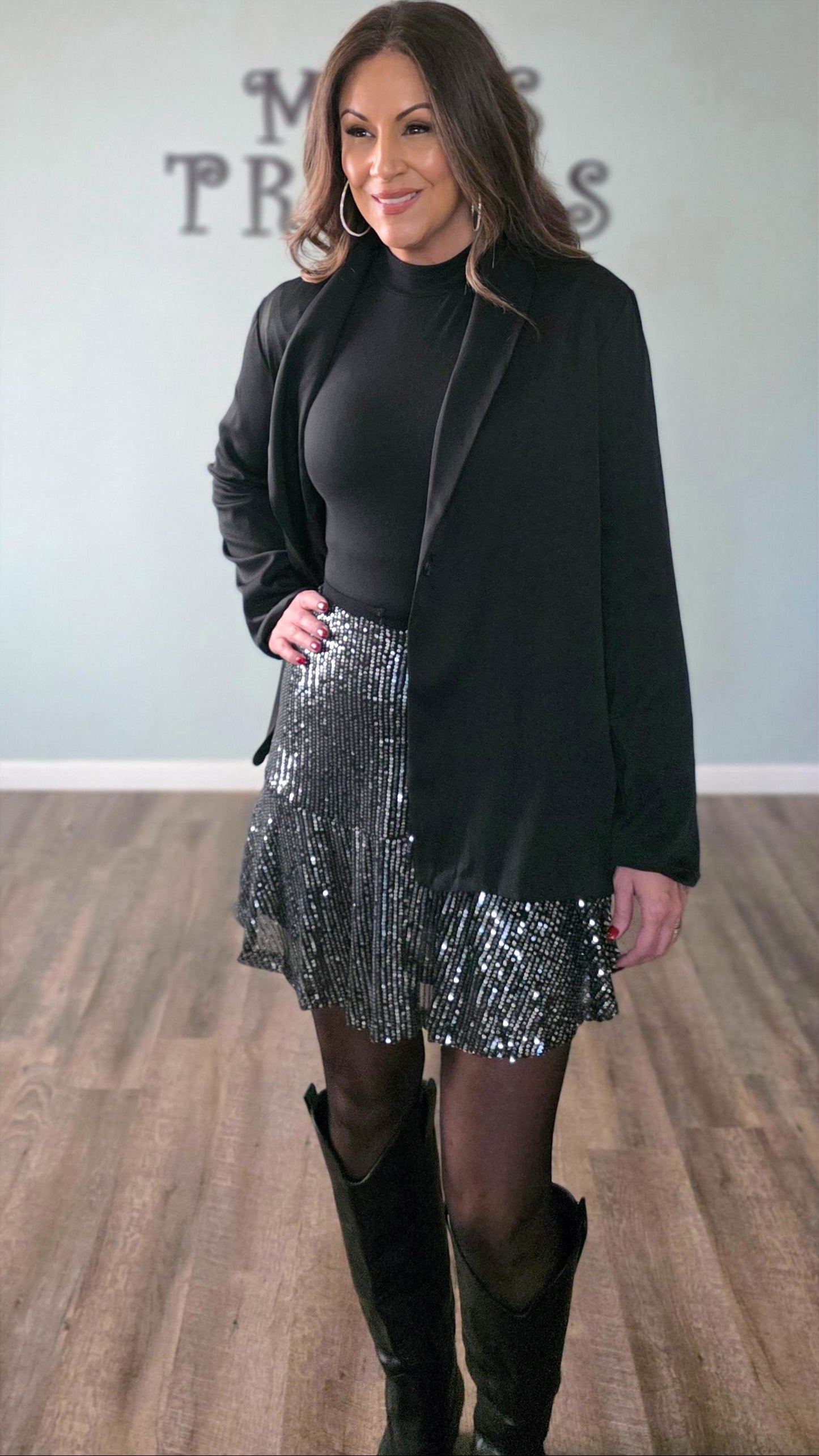 Midnight Lights Sequin Skirt