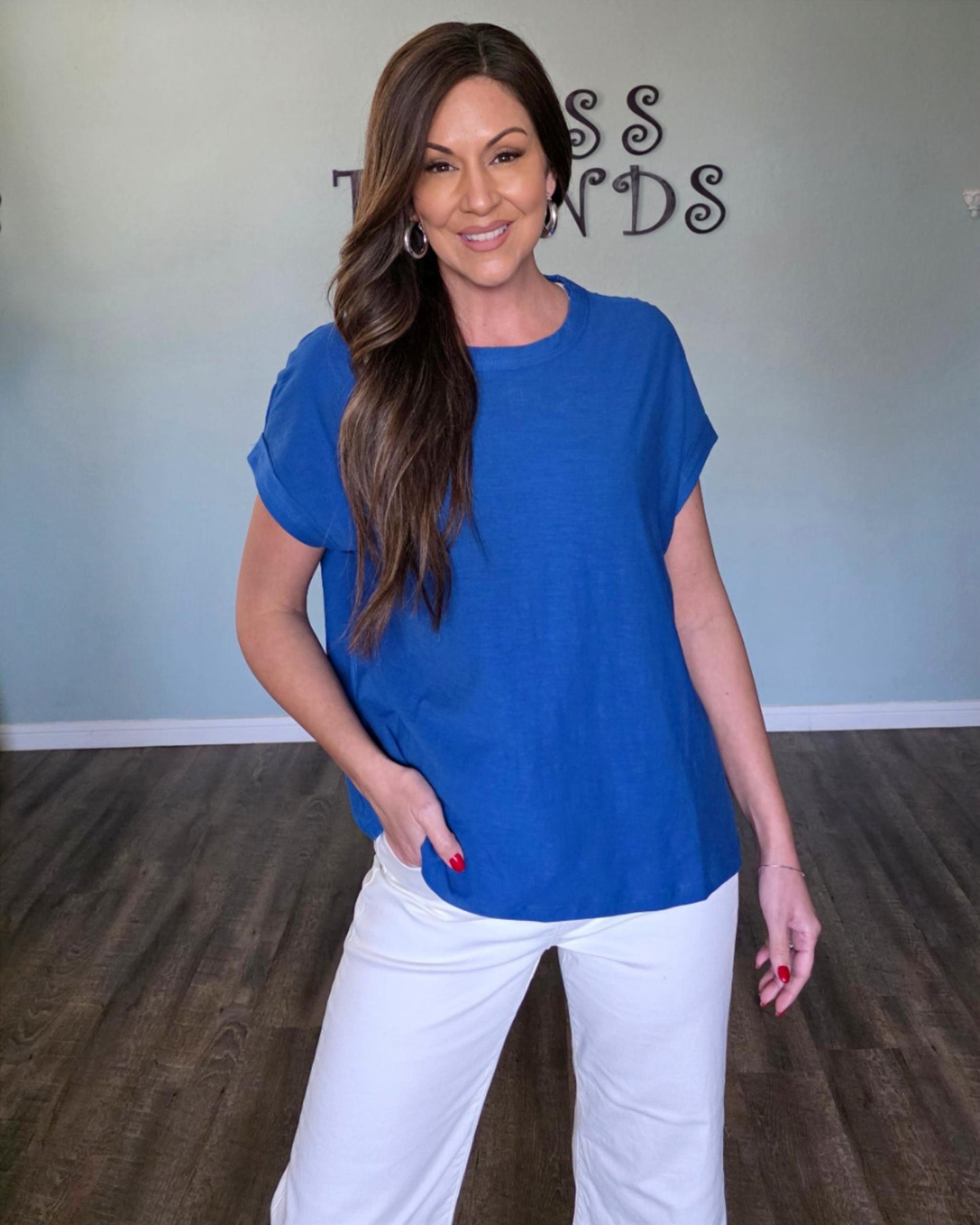 Closet Staple Tee-Blue