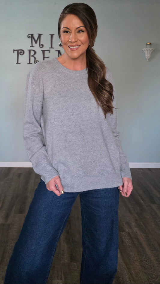 Heathered Comfort Crew Pullover