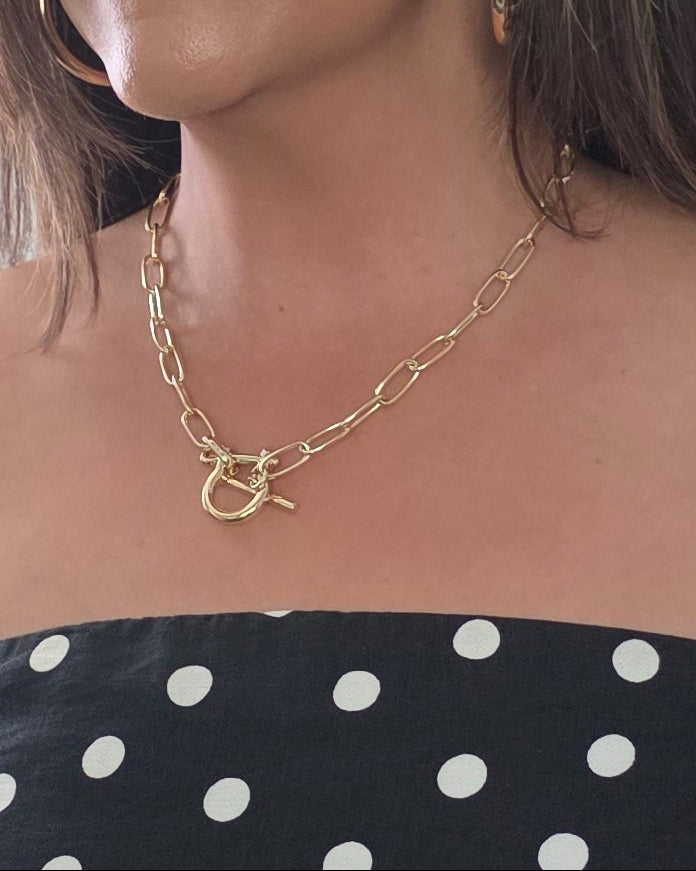 Anchored in Gold Necklace