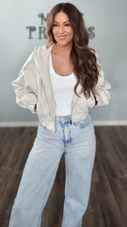 Street Chic Jacket-Beige