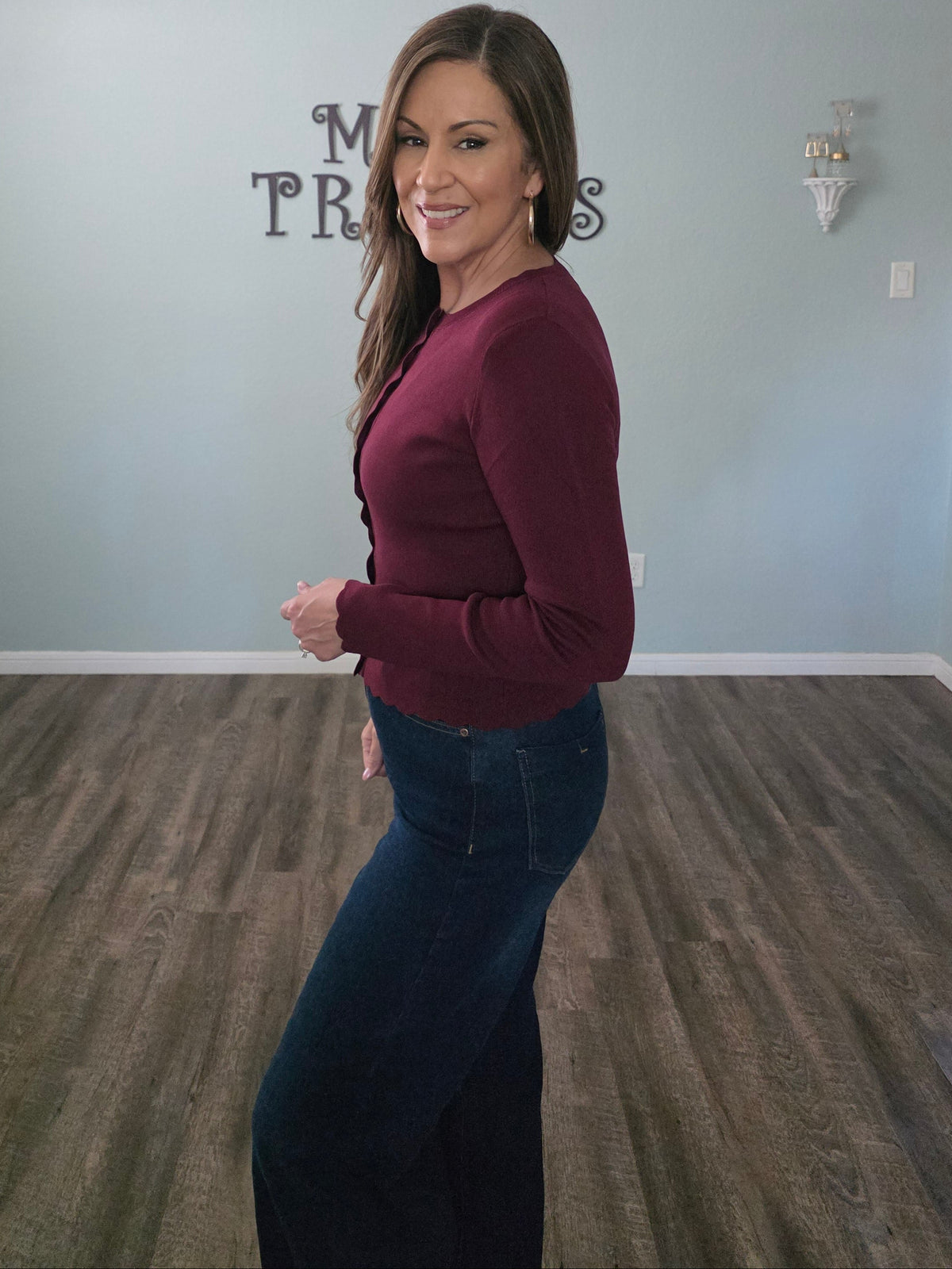 Sweetly Styled Cardigan | Burgundy