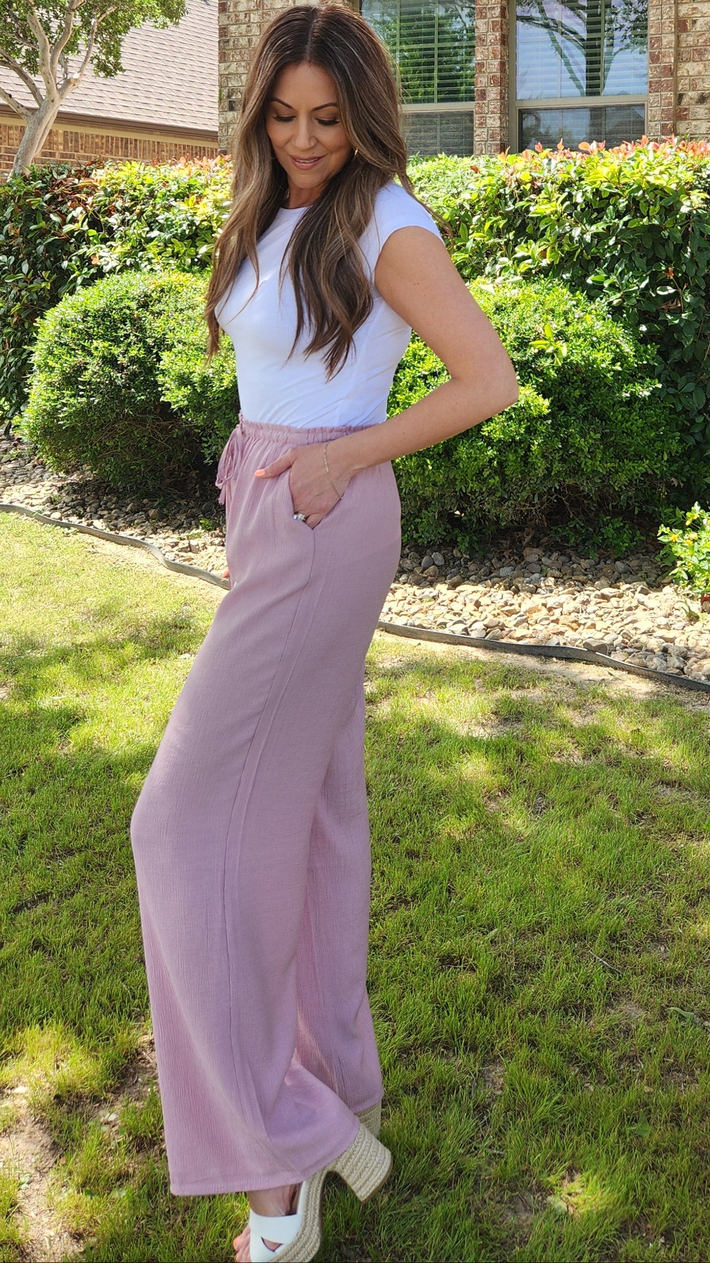 Breezy Britches – Light, stylish, and easygoing pants-Pink