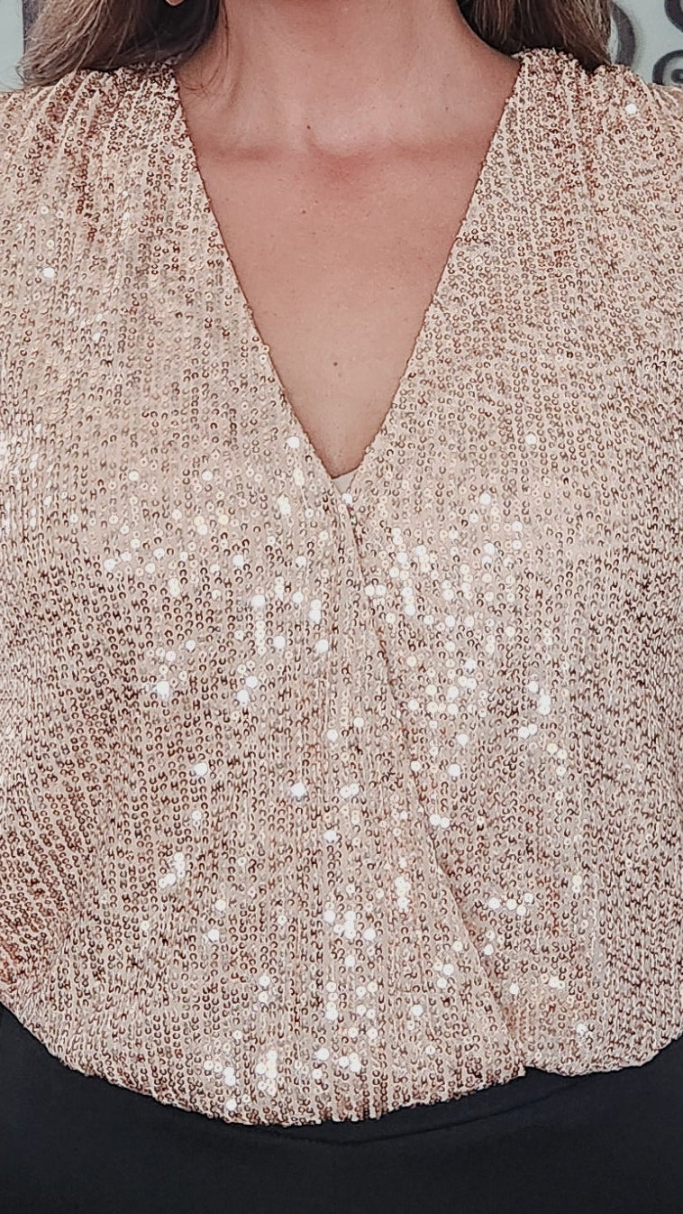 Champagne Sparkle Bodysuit