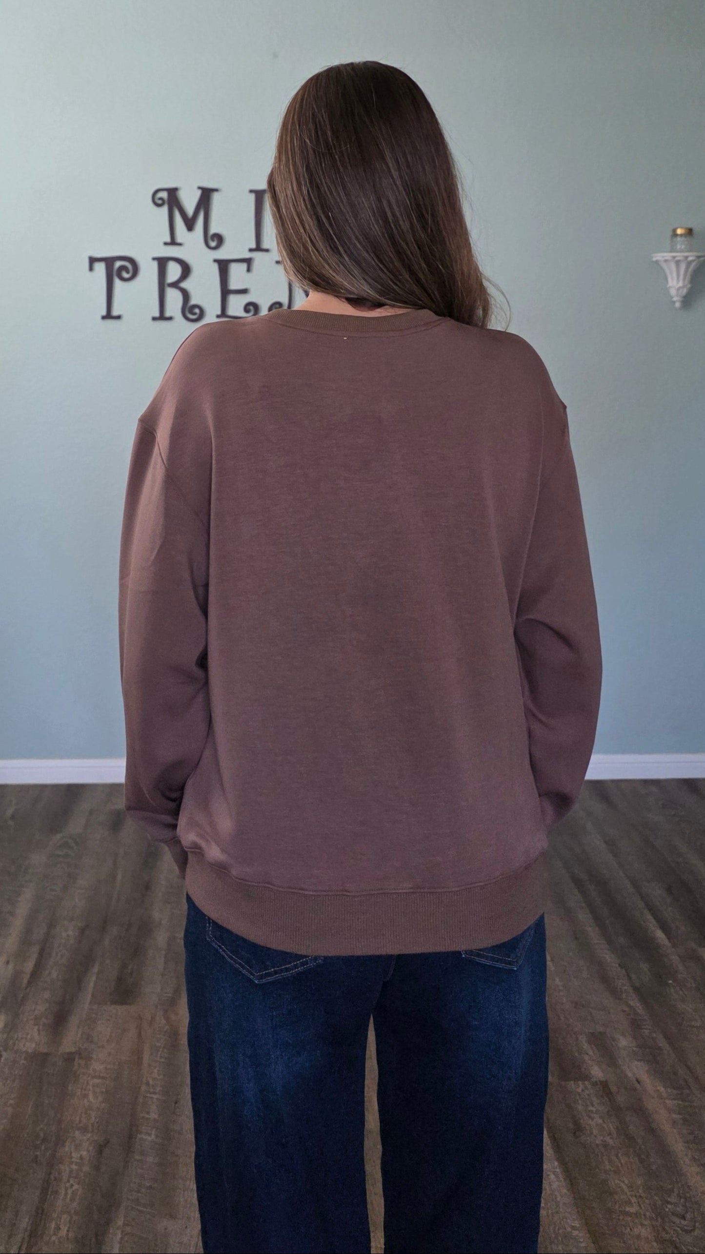 Weekend Ready Pullover- Mocha