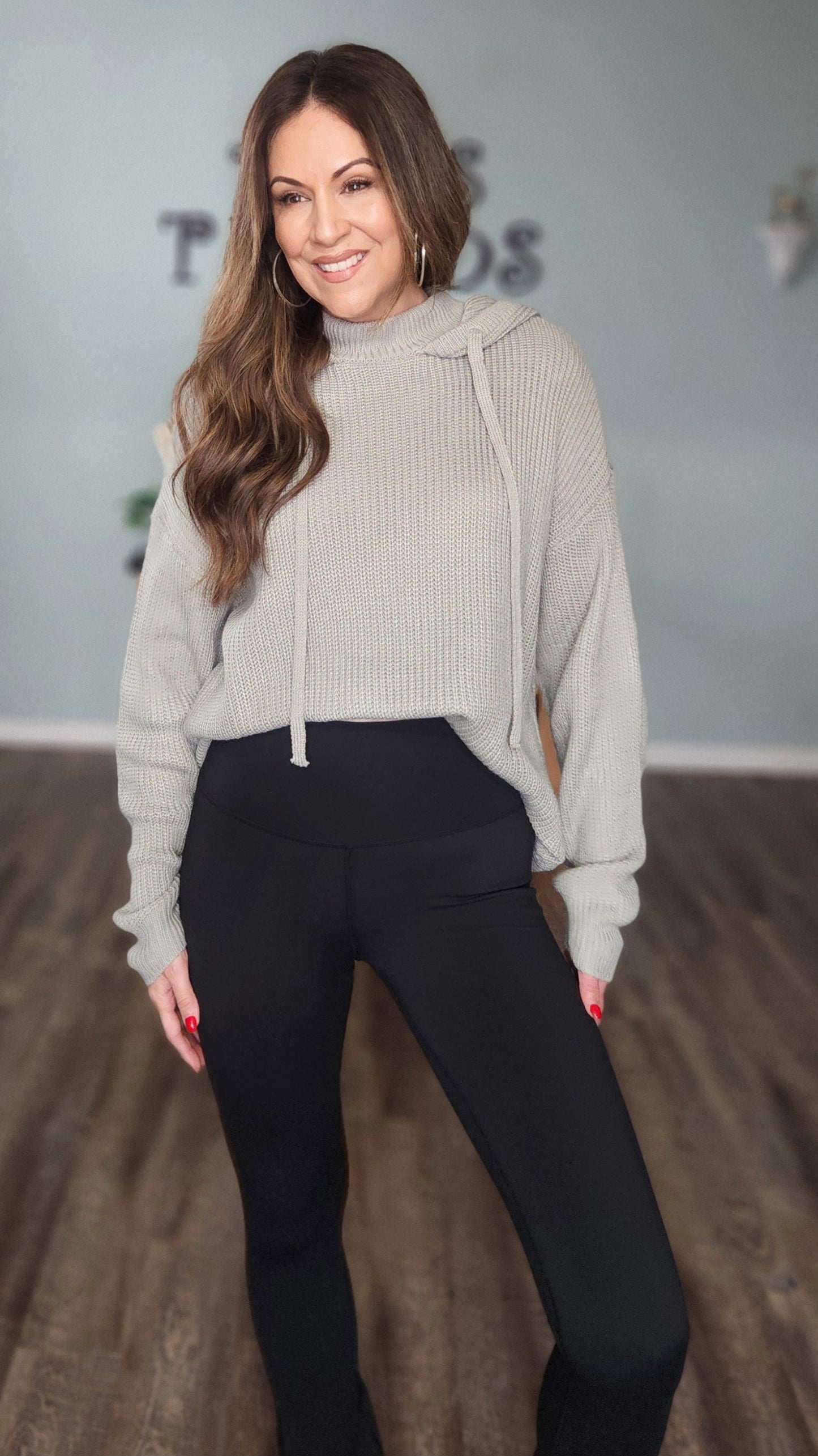 Comfy Fit Hoodie Pullover- Grey