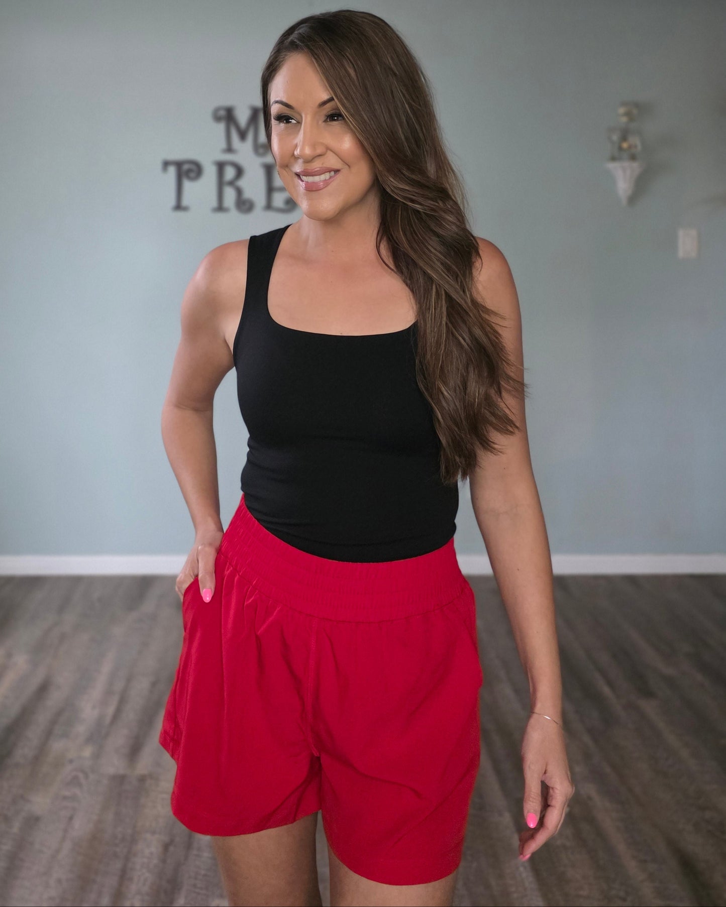 Sunny Days Shorts- Red