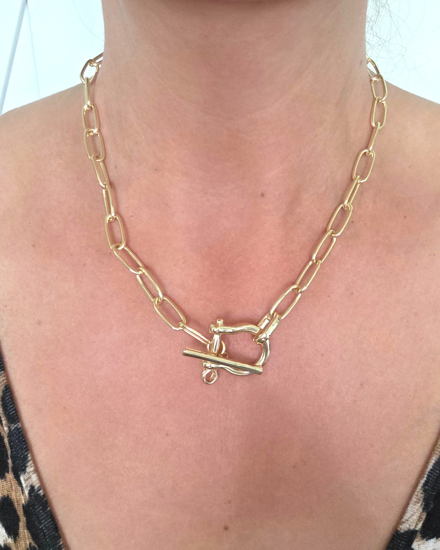Anchored in Gold Necklace