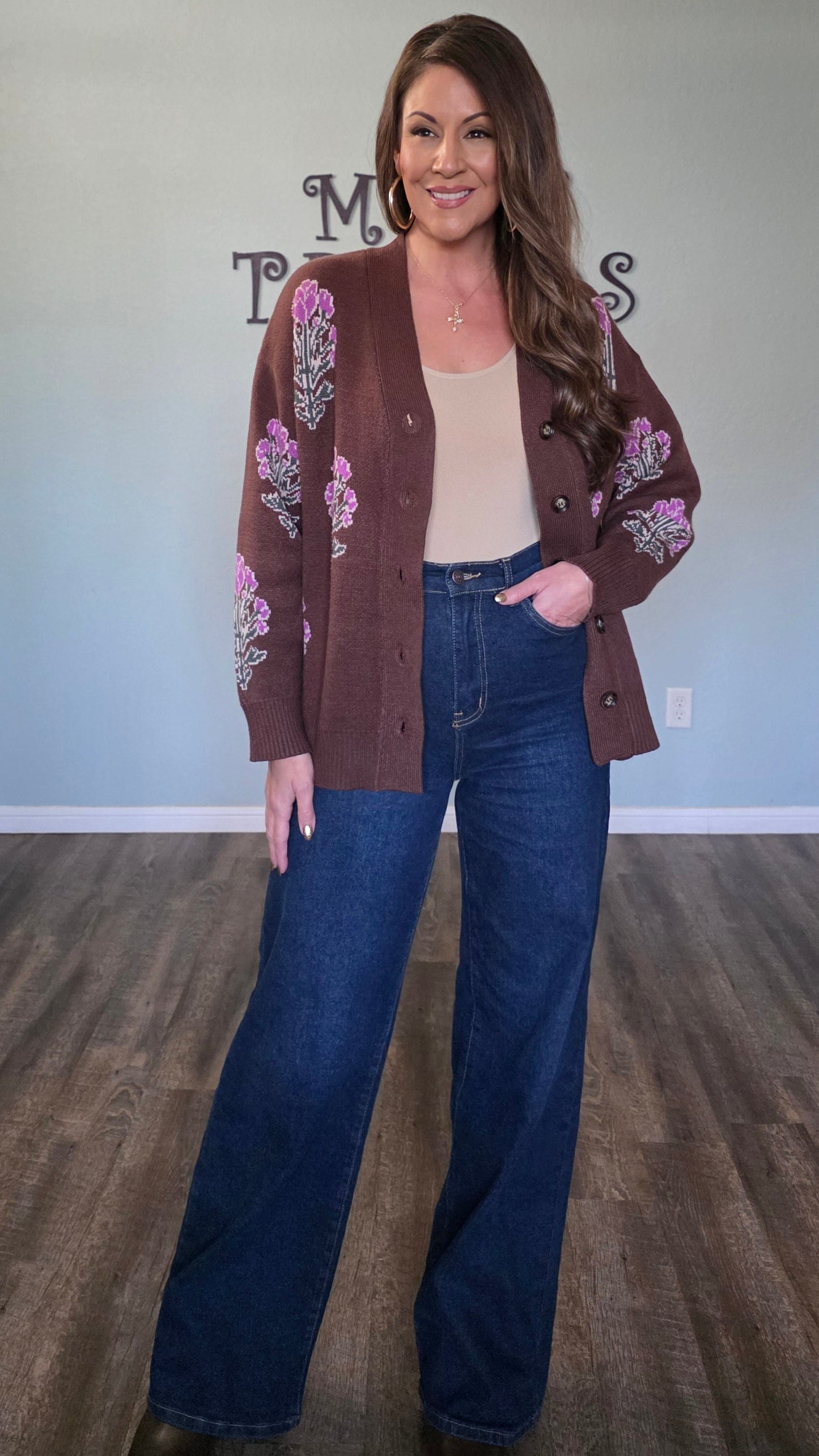 Feel Good Knit Cardigan-Chocolate Brown