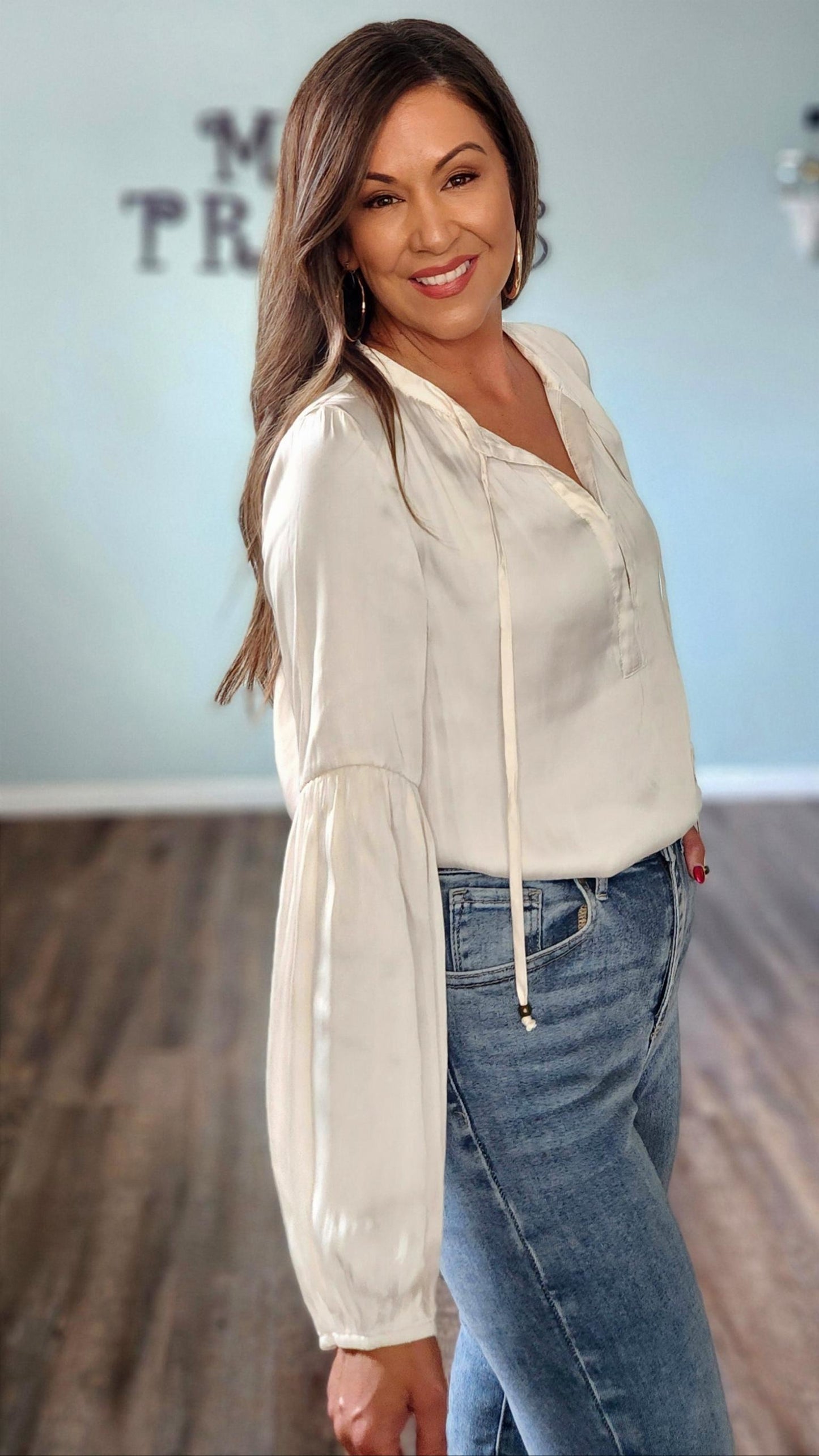 🖤Reset by Jane Isla Blouse- Ivory