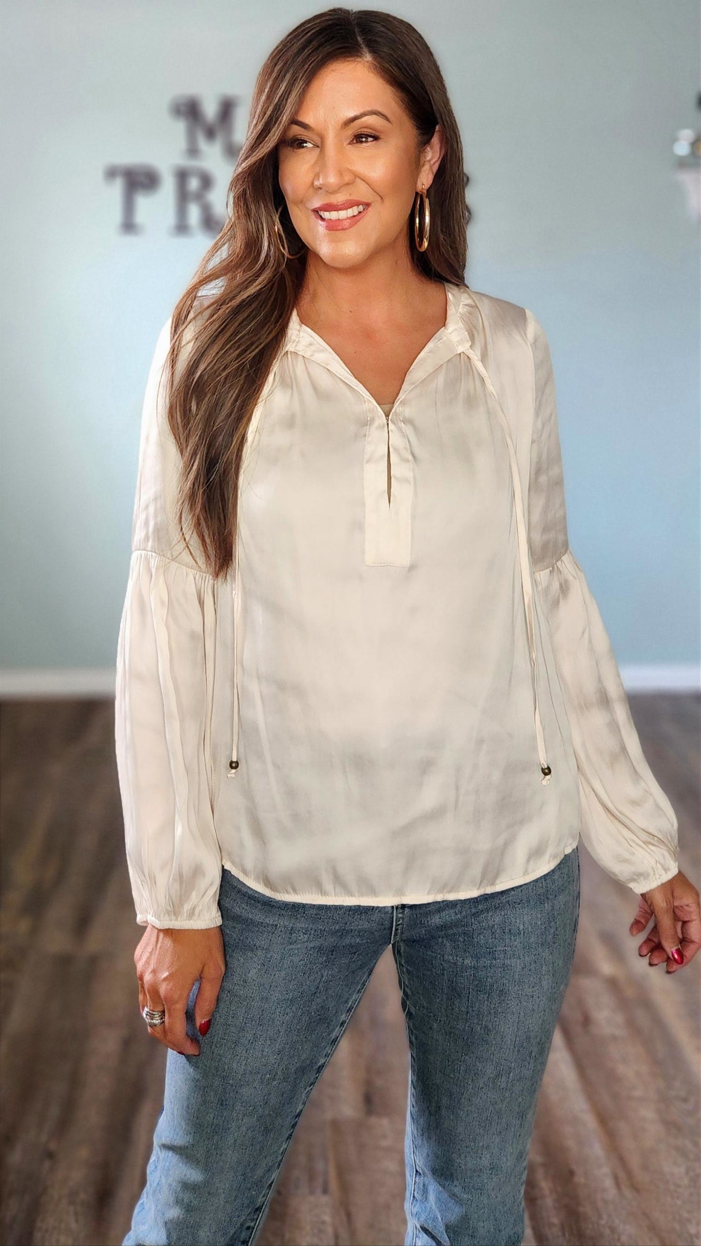 🖤Reset by Jane Isla Blouse- Ivory