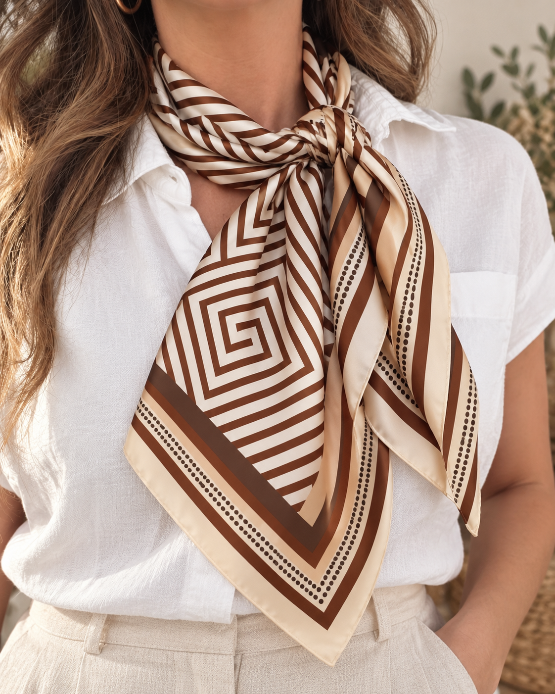 Modern Muse Geometric Scarf