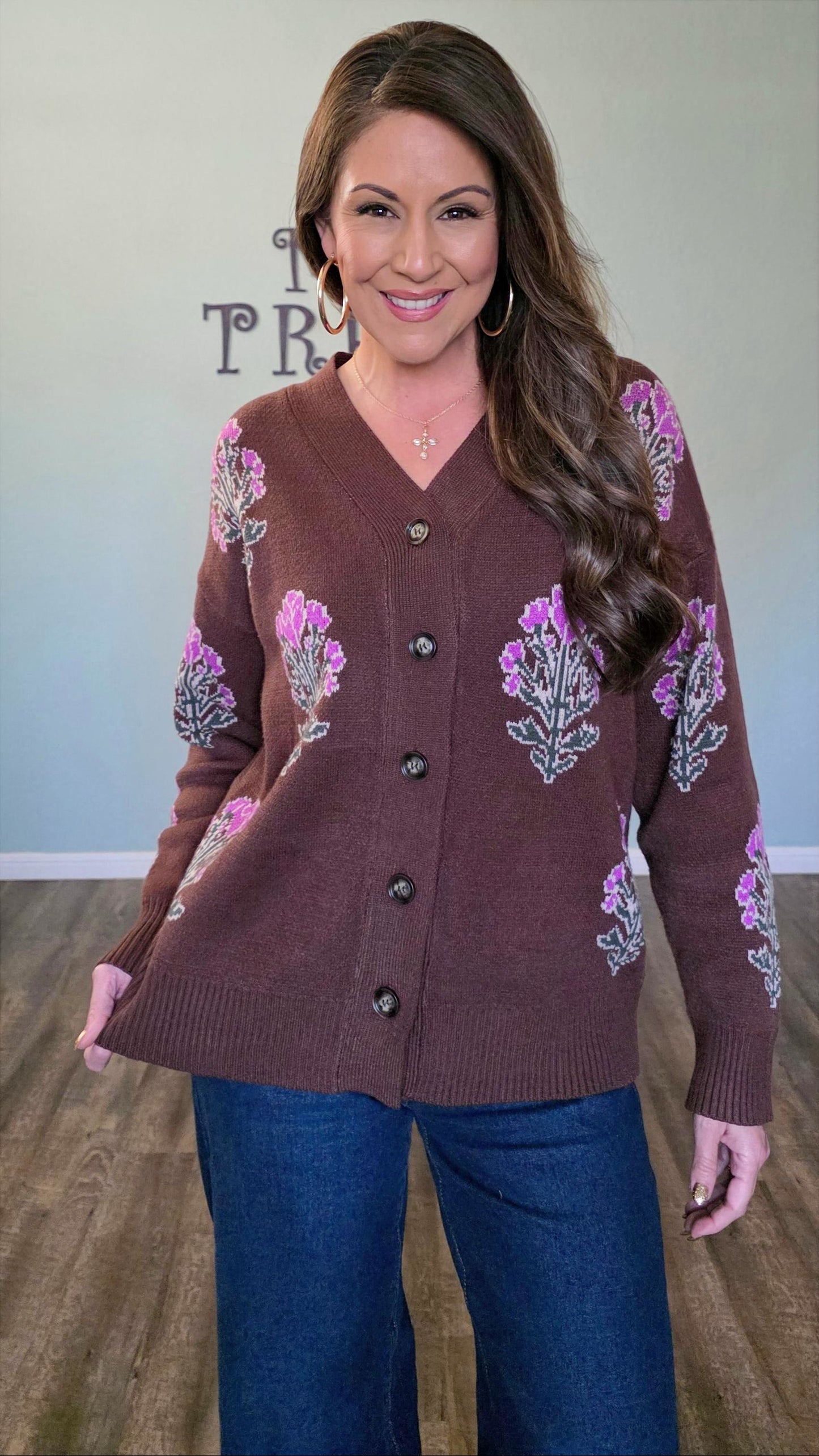 Feel Good Knit Cardigan-Chocolate Brown