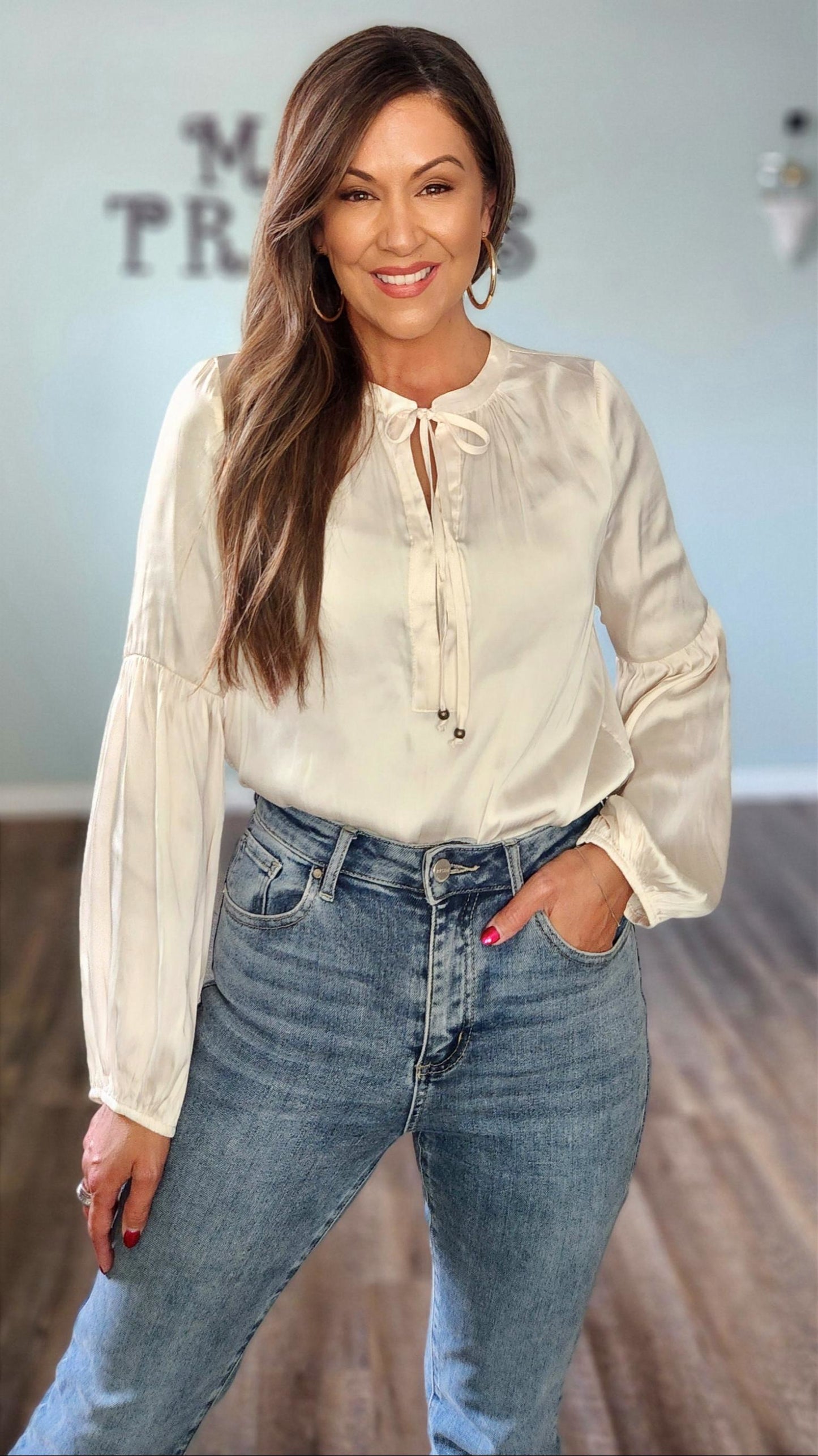 🖤Reset by Jane Isla Blouse- Ivory