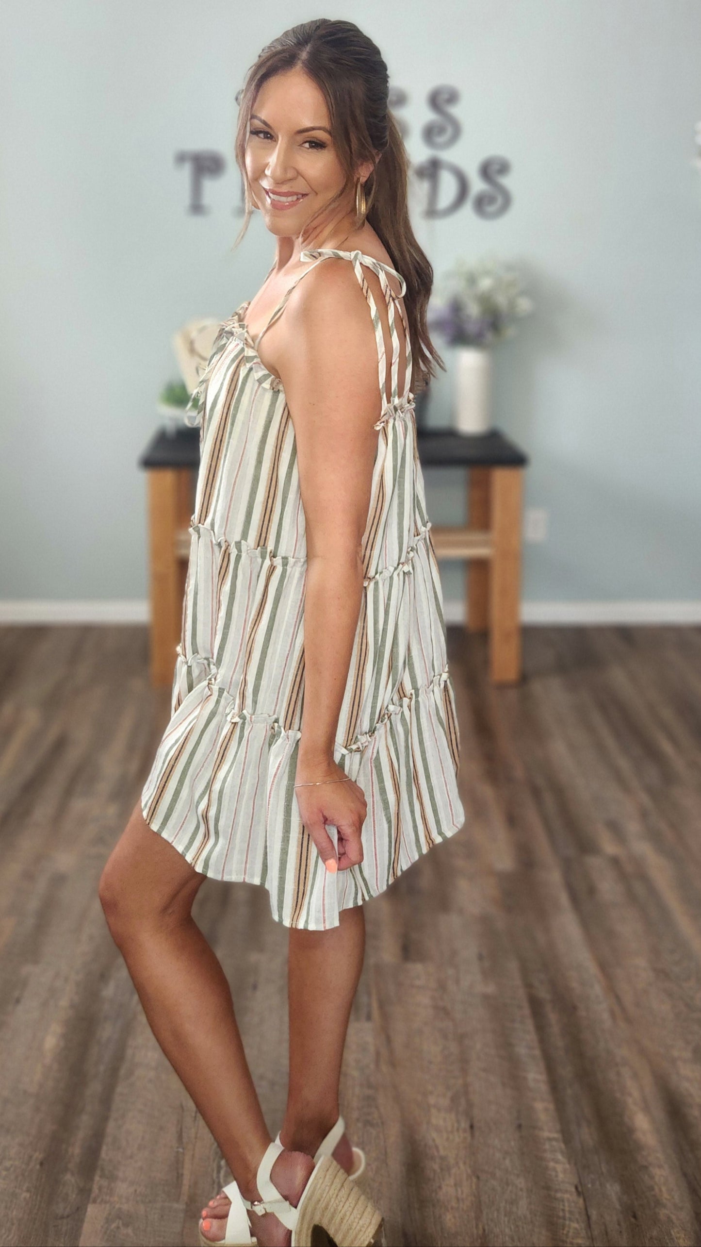 Sierra Striped Boho Dress