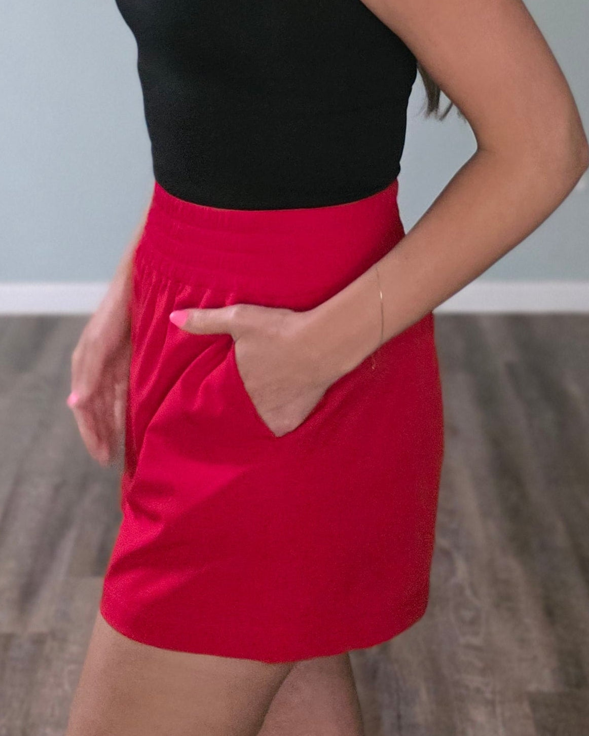 Sunny Days Shorts- Red